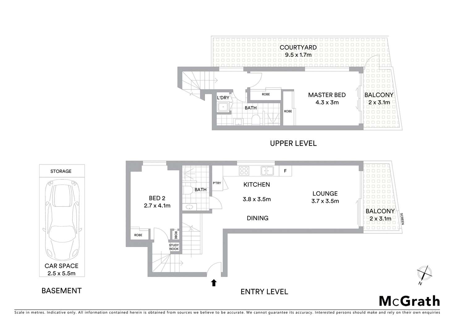 Floorplan of Homely unit listing, 13/403 Old South Head Road, North Bondi NSW 2026