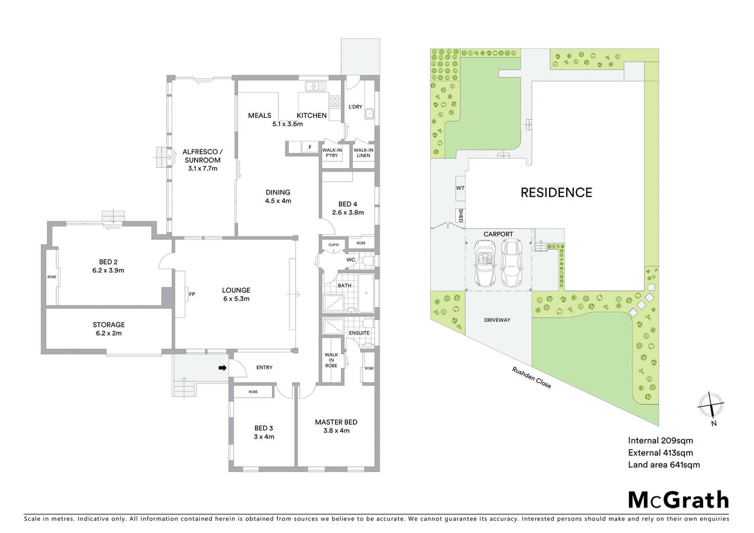 Floorplan of Homely house listing, 16 Rushden Close, Bell Post Hill VIC 3215