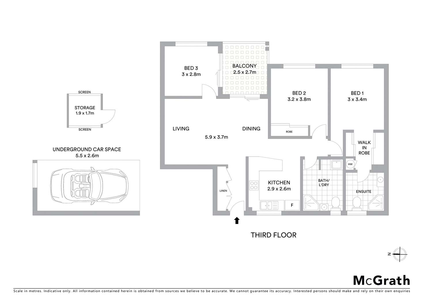 Floorplan of Homely apartment listing, 84/139 Macquarie Street, St Lucia QLD 4067