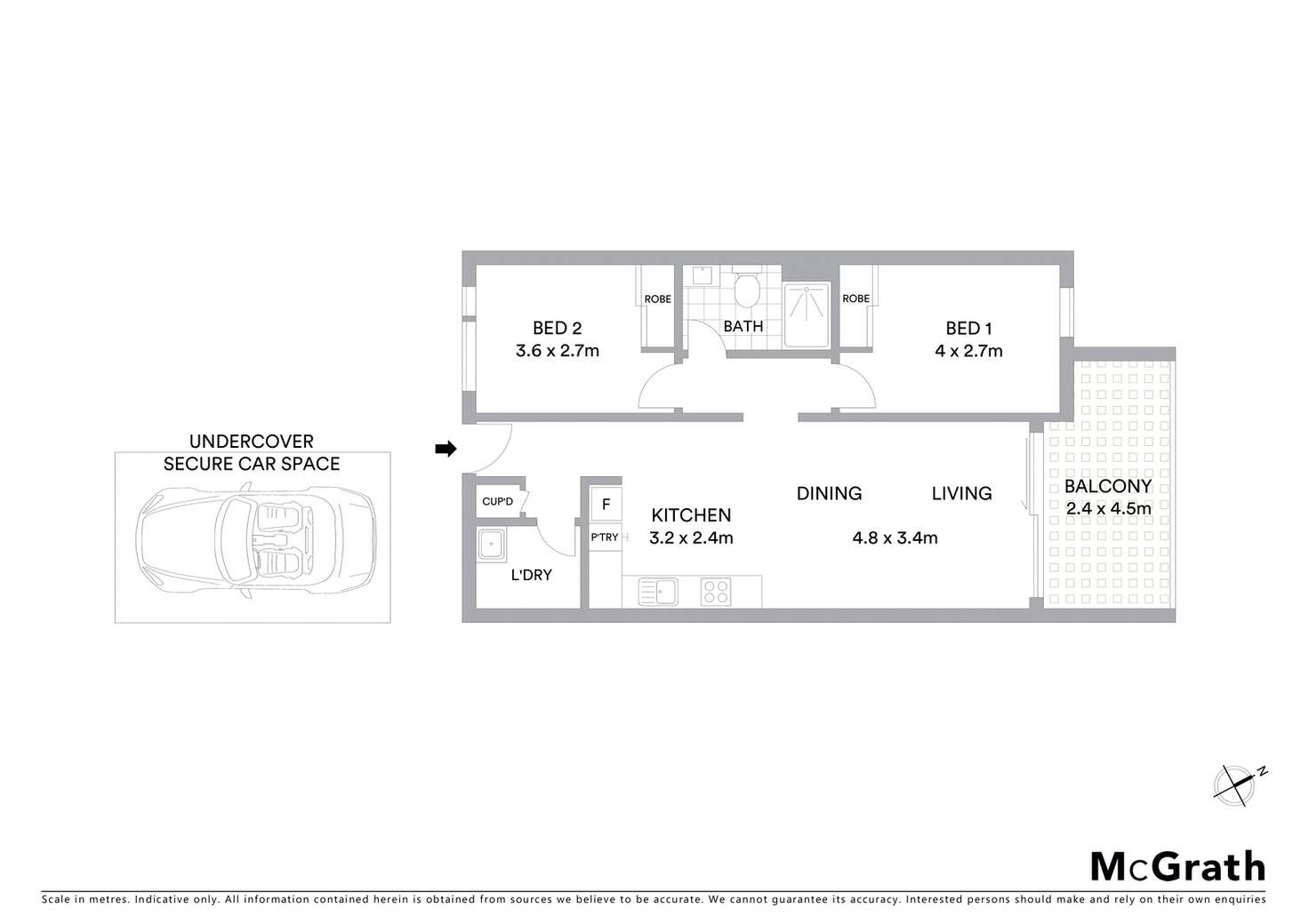 Floorplan of Homely apartment listing, C209/460 Victoria Street, Brunswick VIC 3056