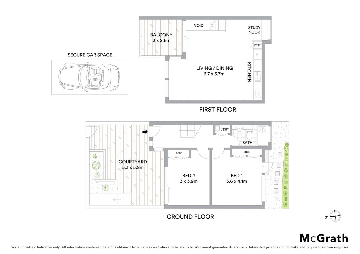 Floorplan of Homely townhouse listing, 7/84 Westbury Street, Balaclava VIC 3183
