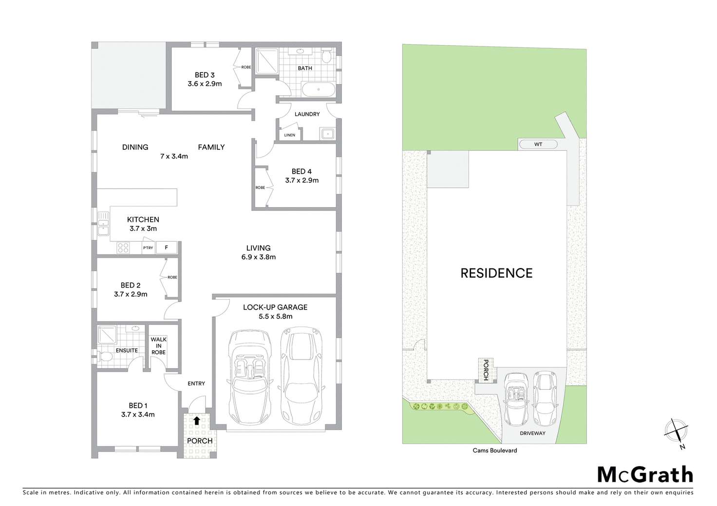 Floorplan of Homely house listing, 4A Cams Boulevard, Summerland Point NSW 2259