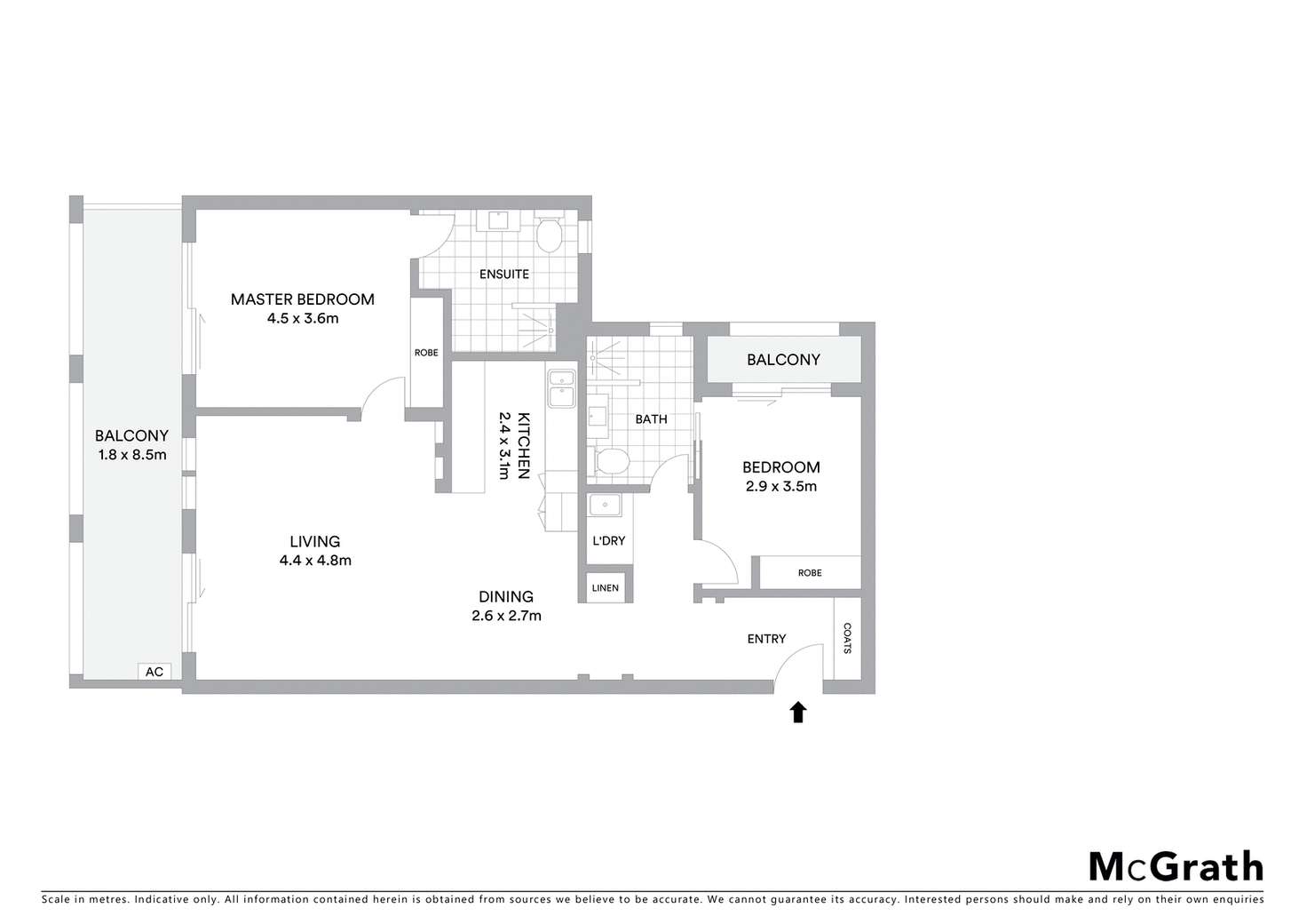 Floorplan of Homely apartment listing, 63/65 Ainslie Avenue, Braddon ACT 2612