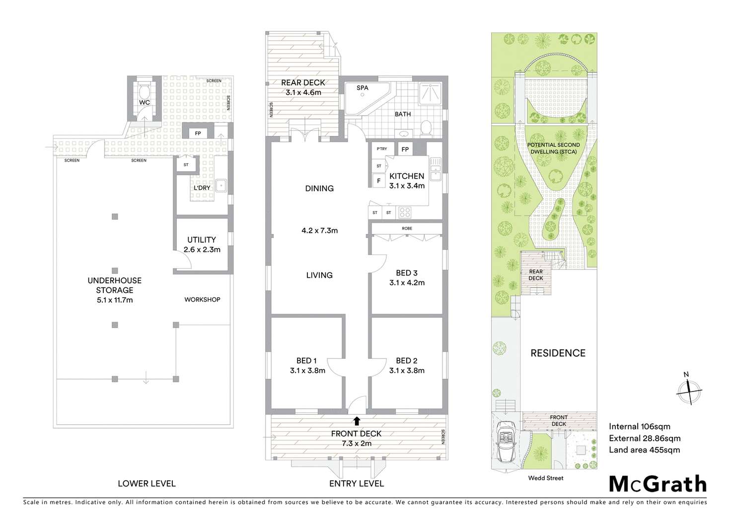 Floorplan of Homely house listing, 43 Wedd Street, Spring Hill QLD 4000