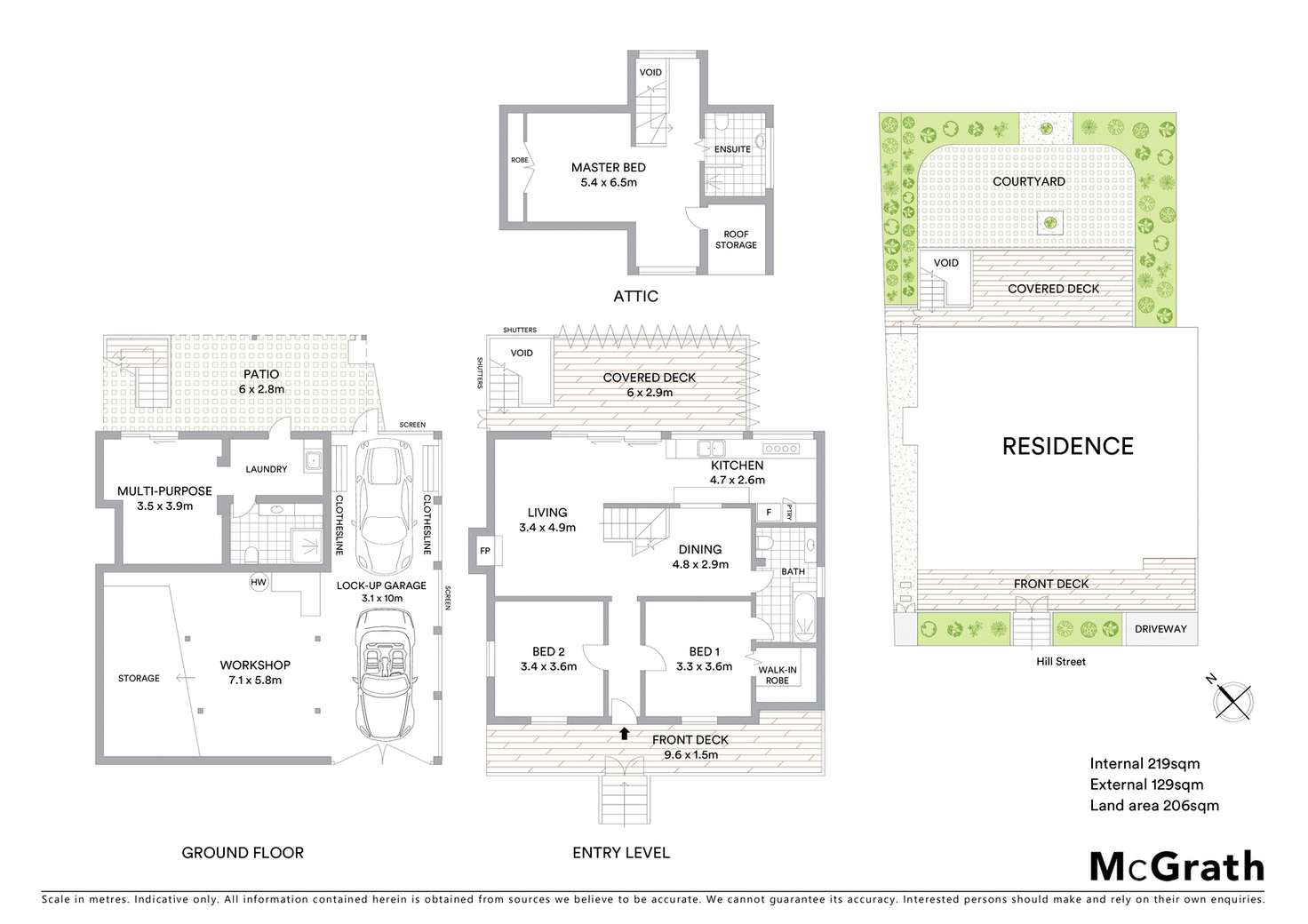 Floorplan of Homely house listing, 63 Hill Street, Spring Hill QLD 4000