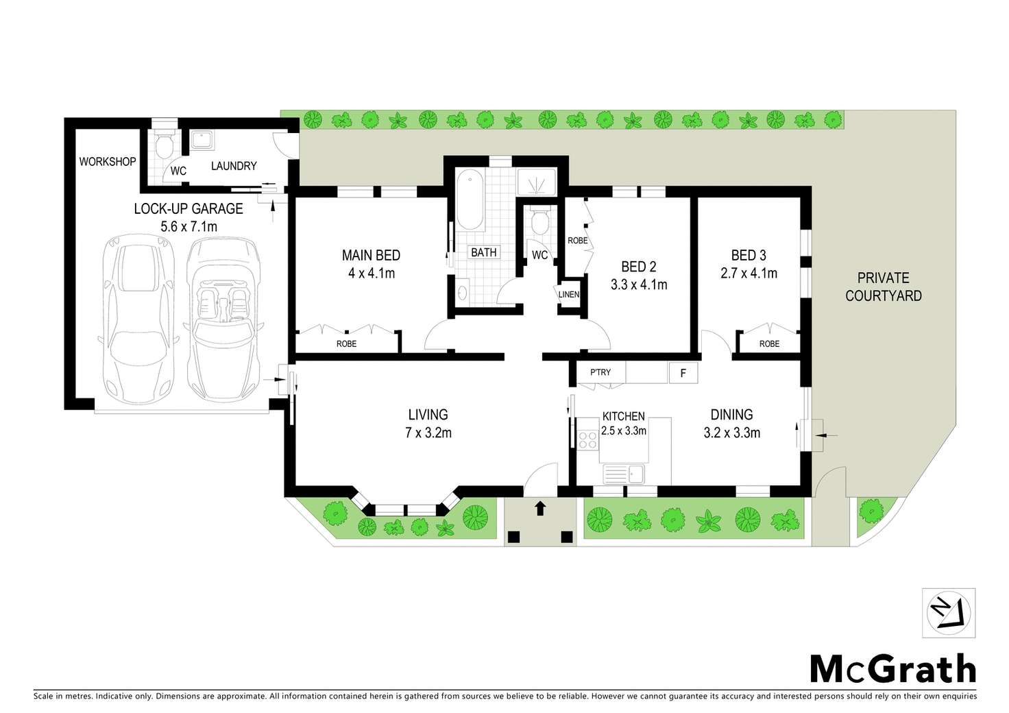 Floorplan of Homely villa listing, 3/68 Fletcher Street, Adamstown NSW 2289