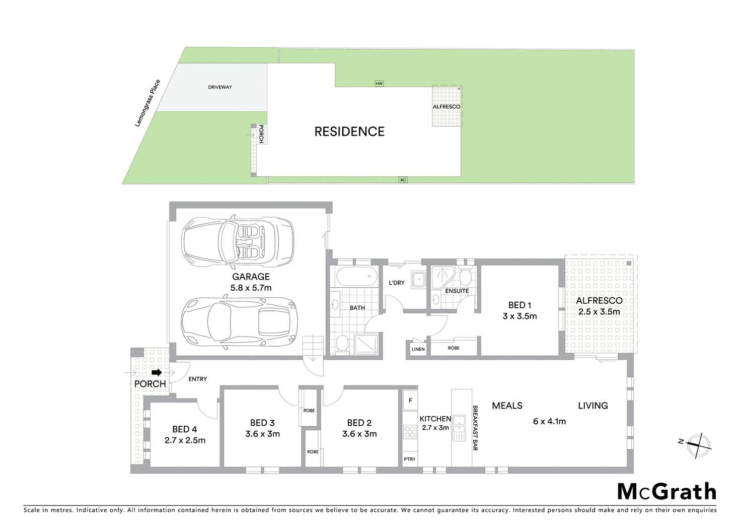 Floorplan of Homely house listing, 6 Lemongrass Place, Springfield Lakes QLD 4300