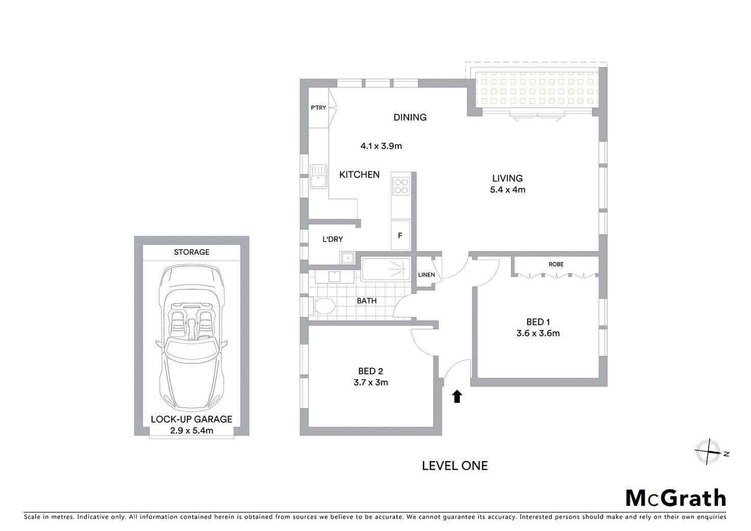 Floorplan of Homely apartment listing, 3/46 Doncaster Avenue, Kensington NSW 2033