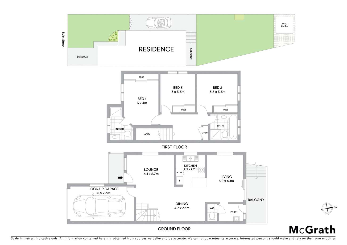 Floorplan of Homely semiDetached listing, 84A Buist Street, Bass Hill NSW 2197