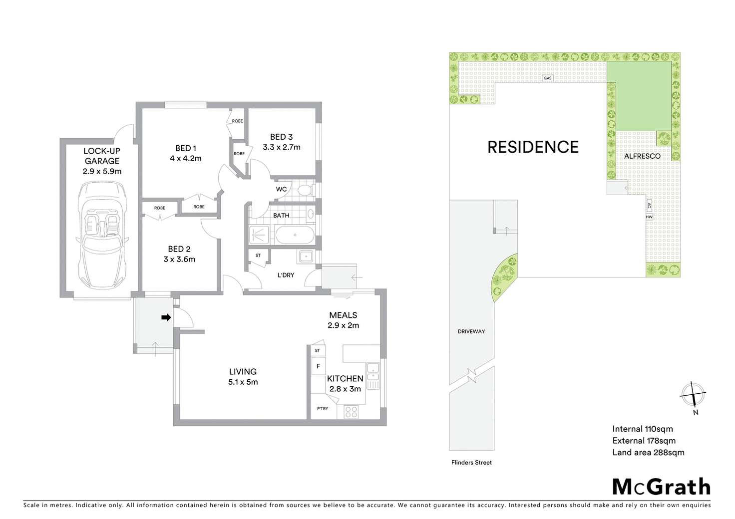 Floorplan of Homely unit listing, 2/88 Flinders Street, Mentone VIC 3194