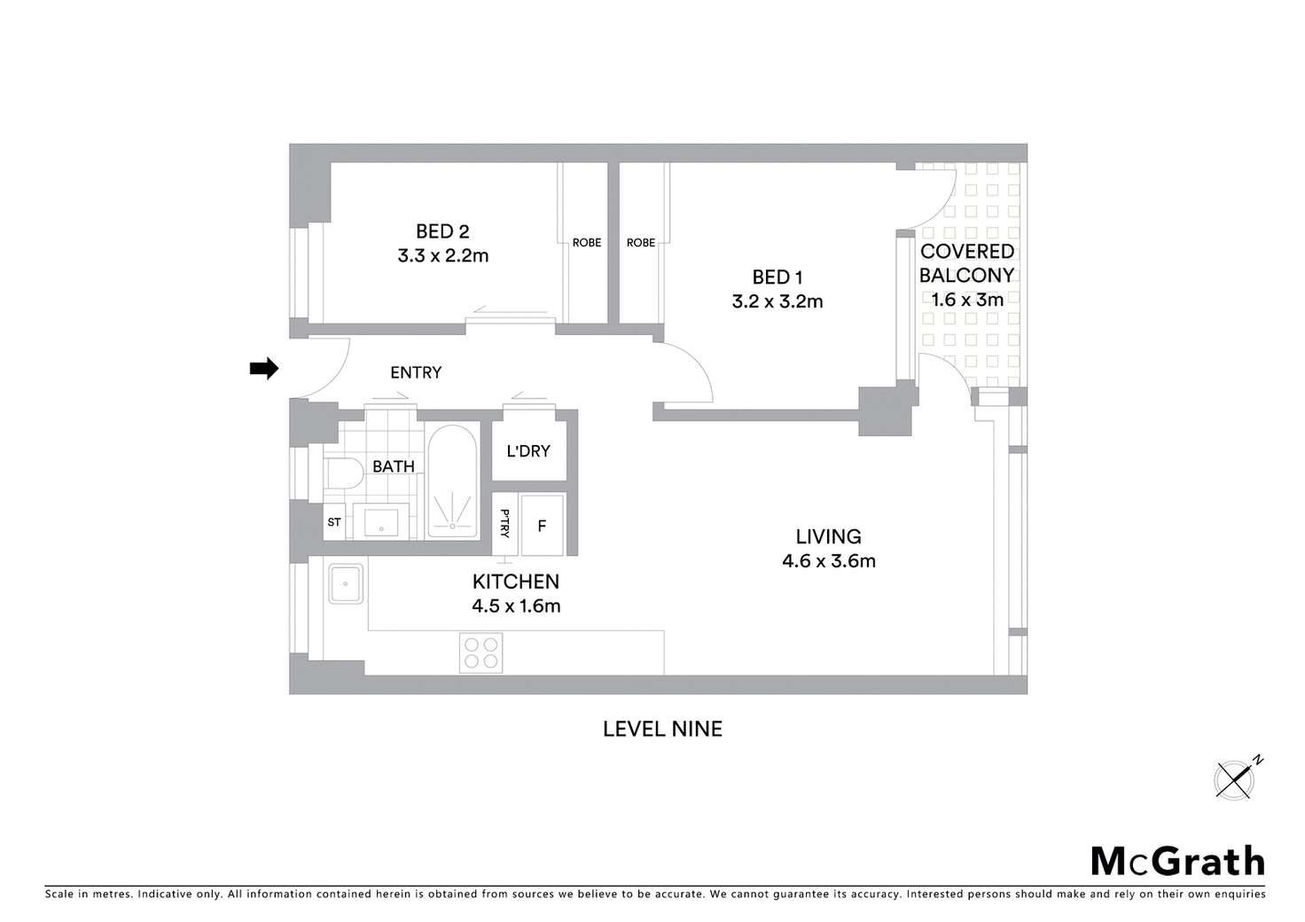 Floorplan of Homely apartment listing, 9B/172 Oxlade Drive, New Farm QLD 4005