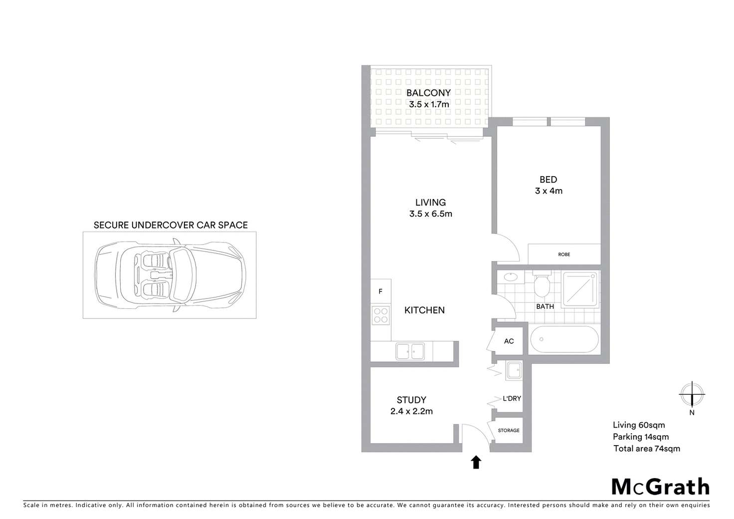 Floorplan of Homely apartment listing, 311/17 Romsey Street, Waitara NSW 2077