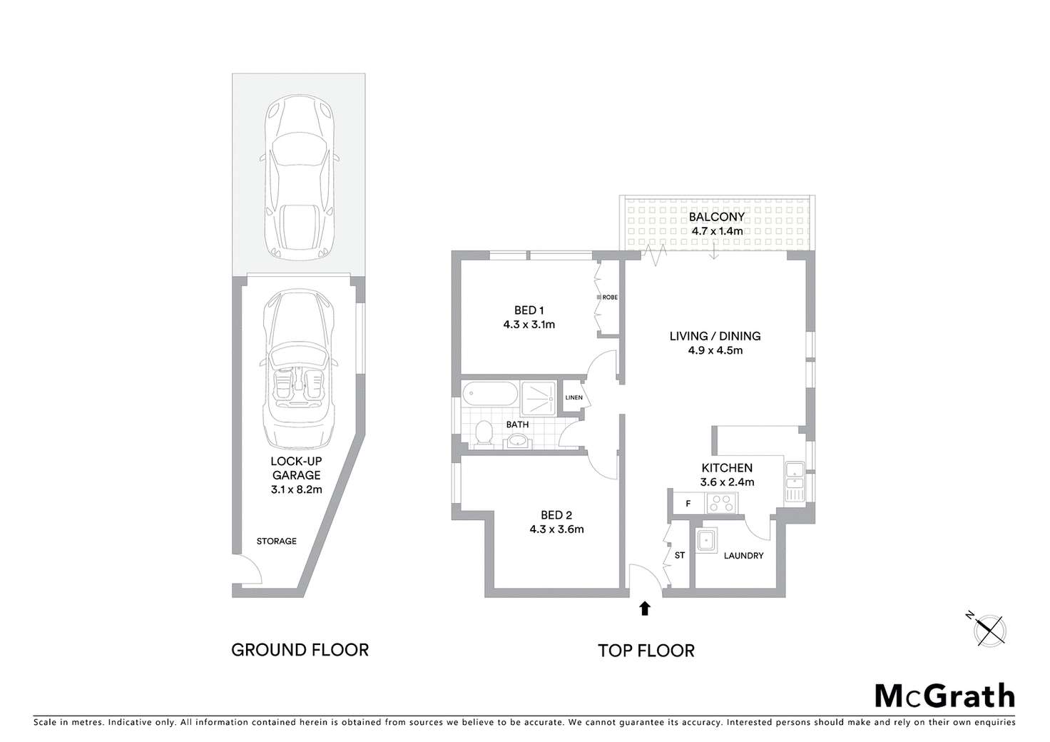 Floorplan of Homely apartment listing, 8/4 Elizabeth Place, Cronulla NSW 2230