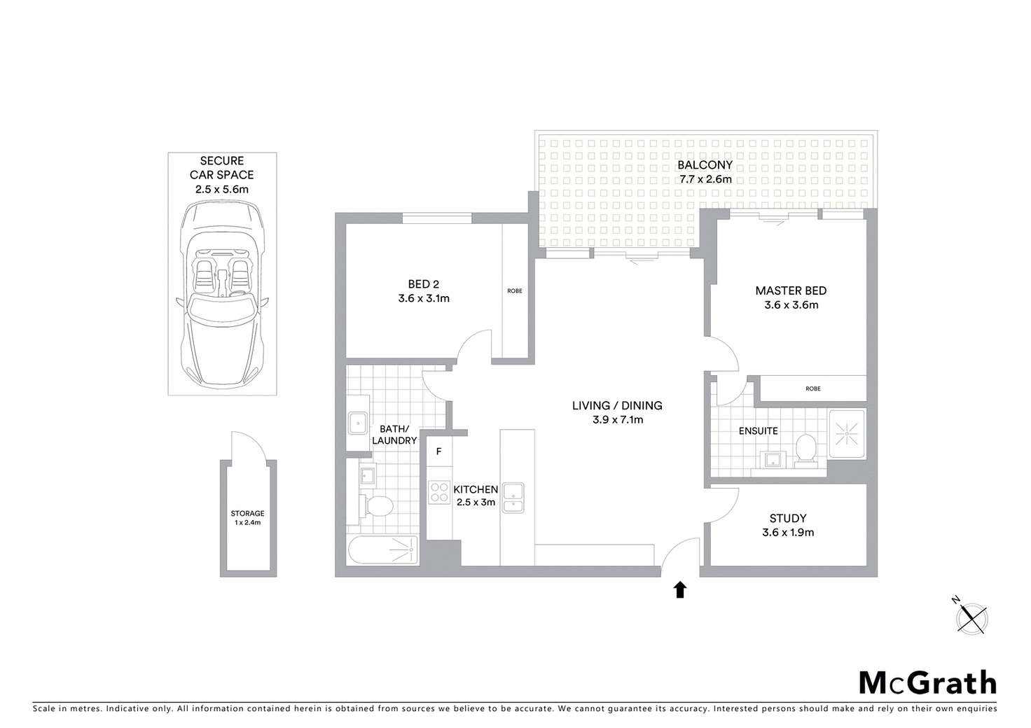 Floorplan of Homely apartment listing, 15/1 Gubbuteh Road, Little Bay NSW 2036