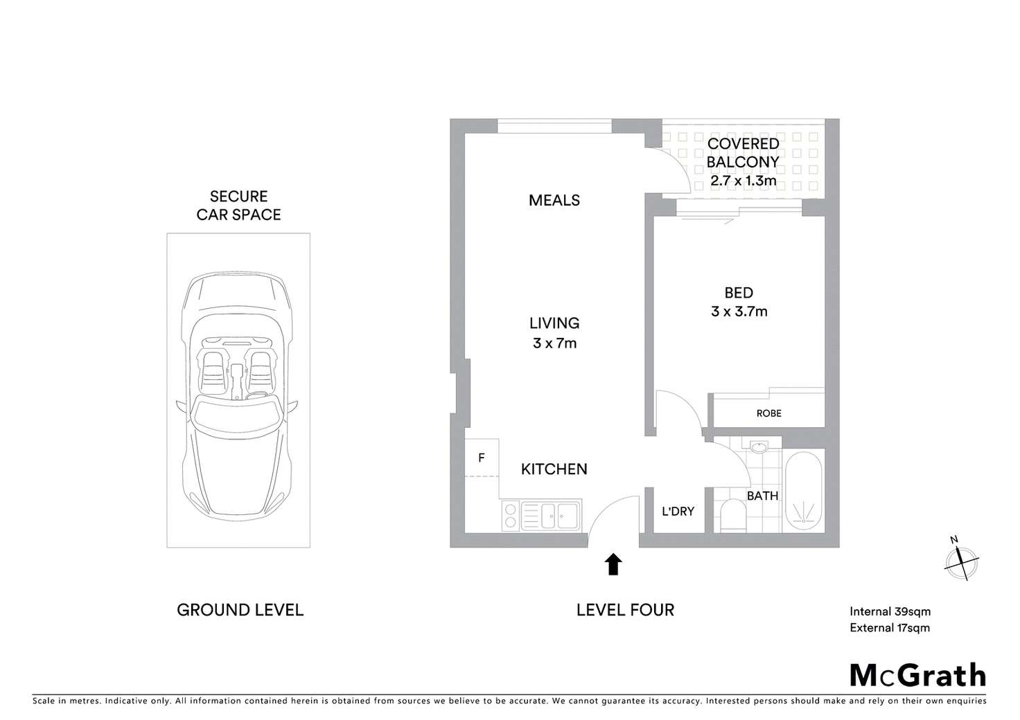 Floorplan of Homely apartment listing, 407/455 Brunswick Street, Fortitude Valley QLD 4006