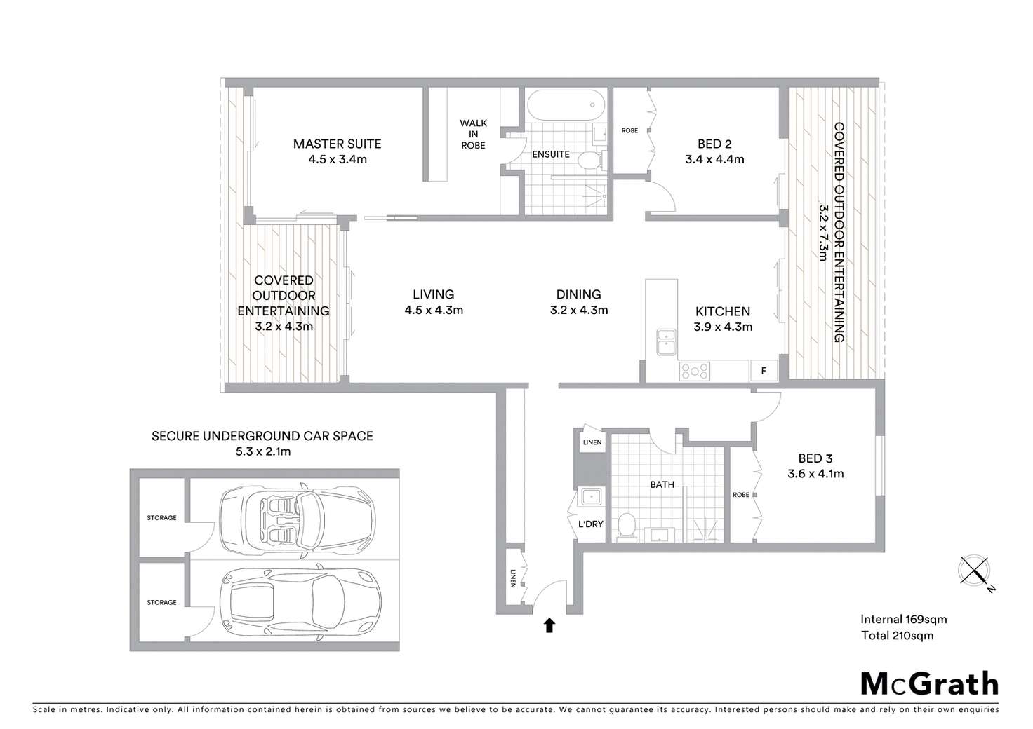 Floorplan of Homely apartment listing, 702N/2 Lardelli Drive, Ryde NSW 2112