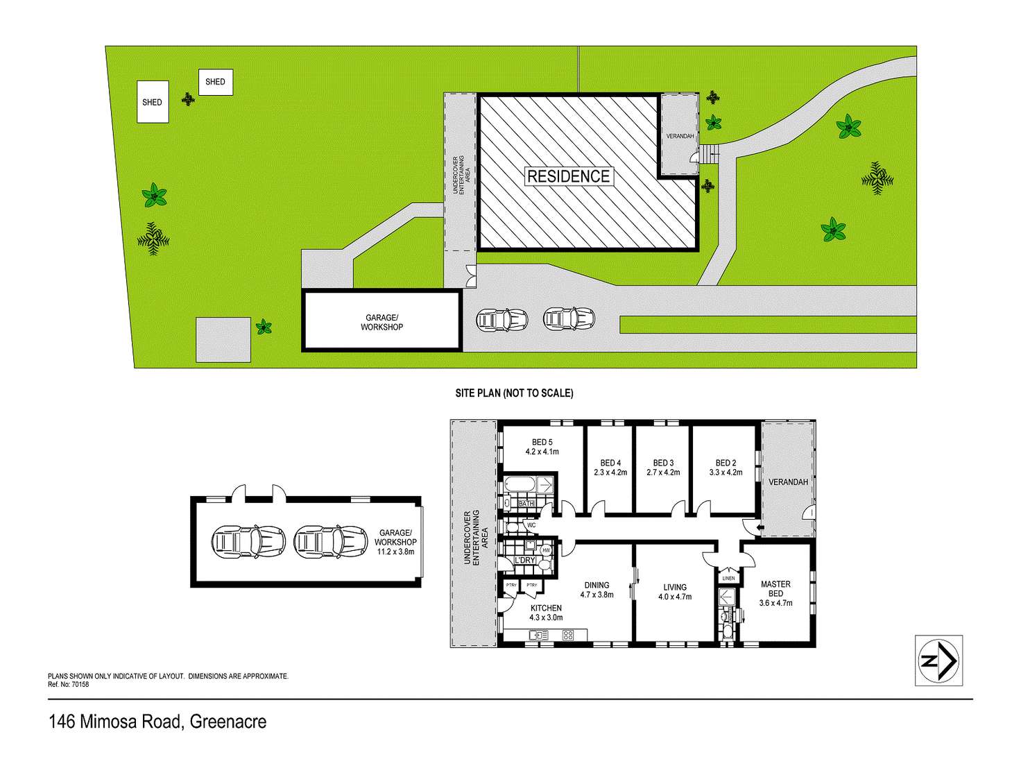 Floorplan of Homely house listing, 146 Mimosa Road, Greenacre NSW 2190