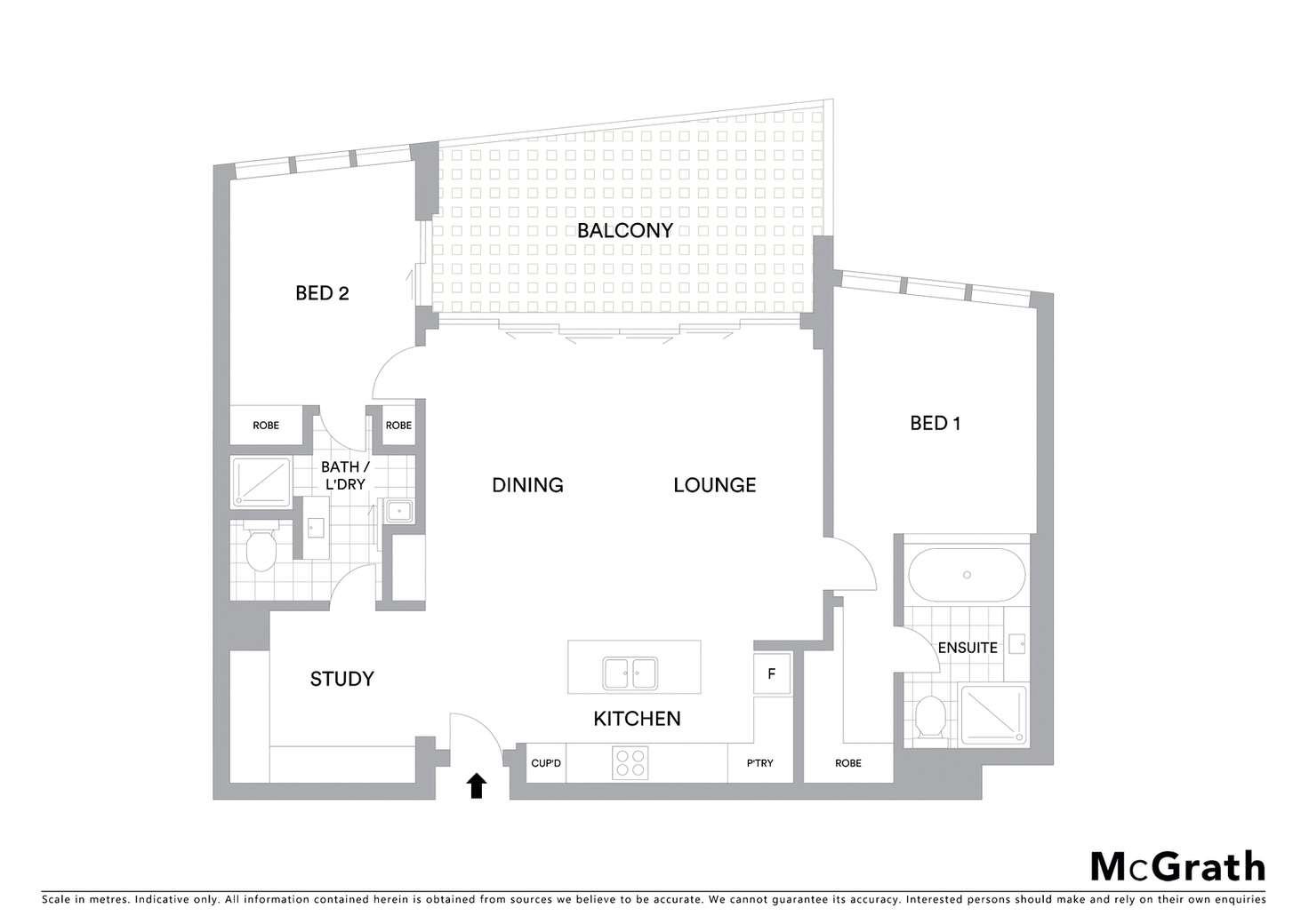 Floorplan of Homely apartment listing, 804/230 Marine Parade, Labrador QLD 4215