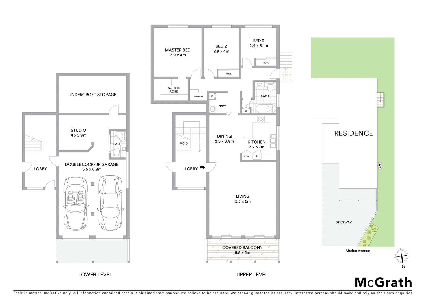 Floorplan of Homely semiDetached listing, 1/2 Marlua Avenue, Moffat Beach QLD 4551