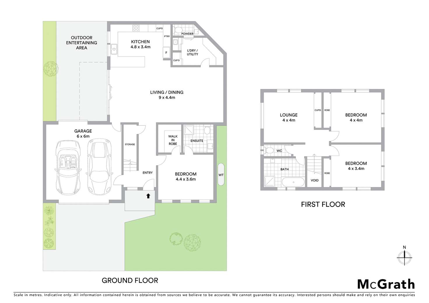 Floorplan of Homely townhouse listing, 1/112 Barrabool Road, Highton VIC 3216
