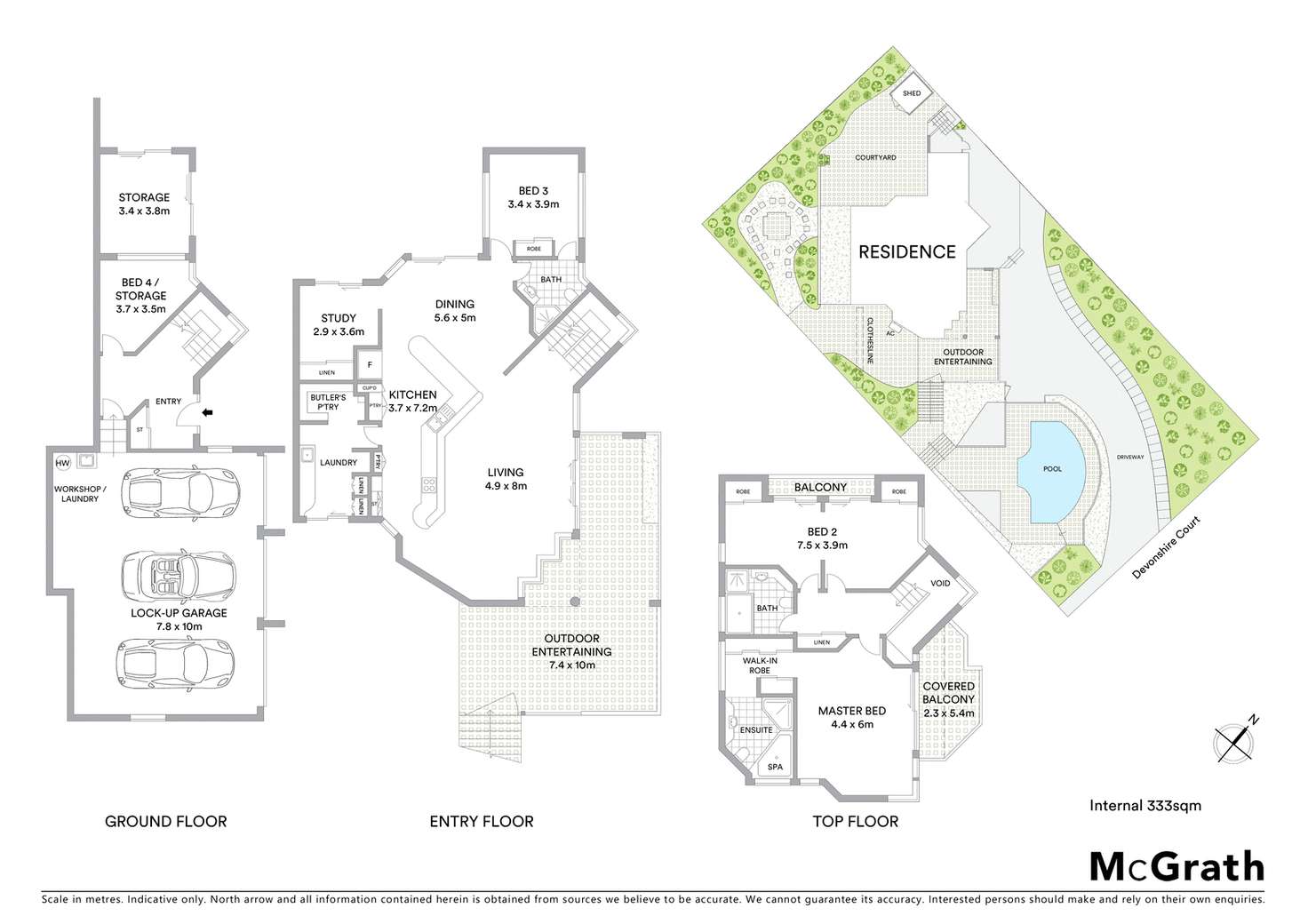 Floorplan of Homely house listing, 6 Devonshire Court, Carina Heights QLD 4152