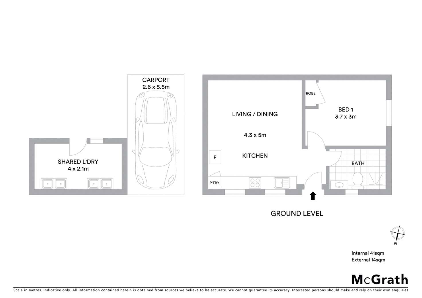 Floorplan of Homely unit listing, 3/14 Elizabeth Drive, Noraville NSW 2263