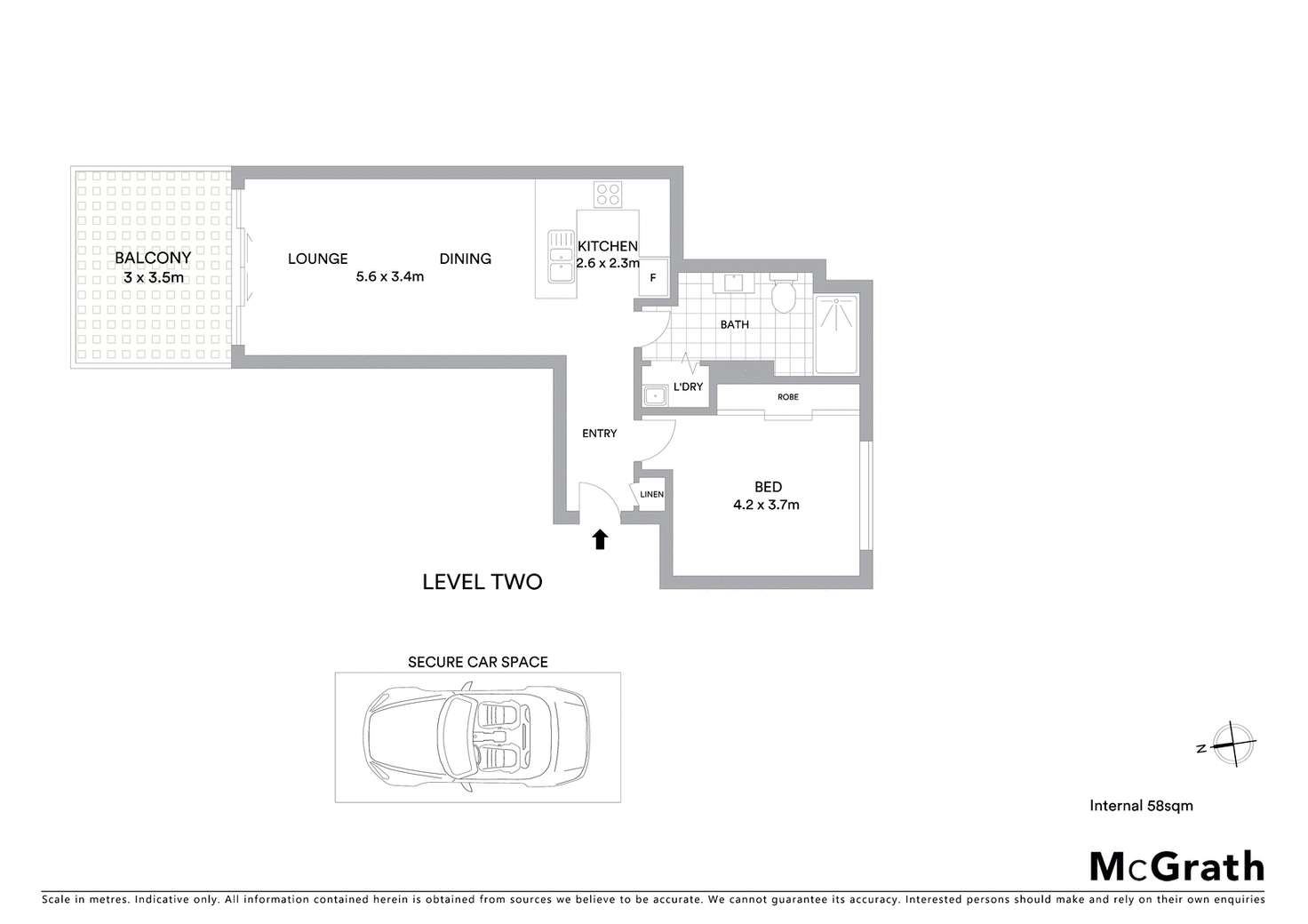 Floorplan of Homely apartment listing, 205/24 Girrahween Street, Braddon ACT 2612