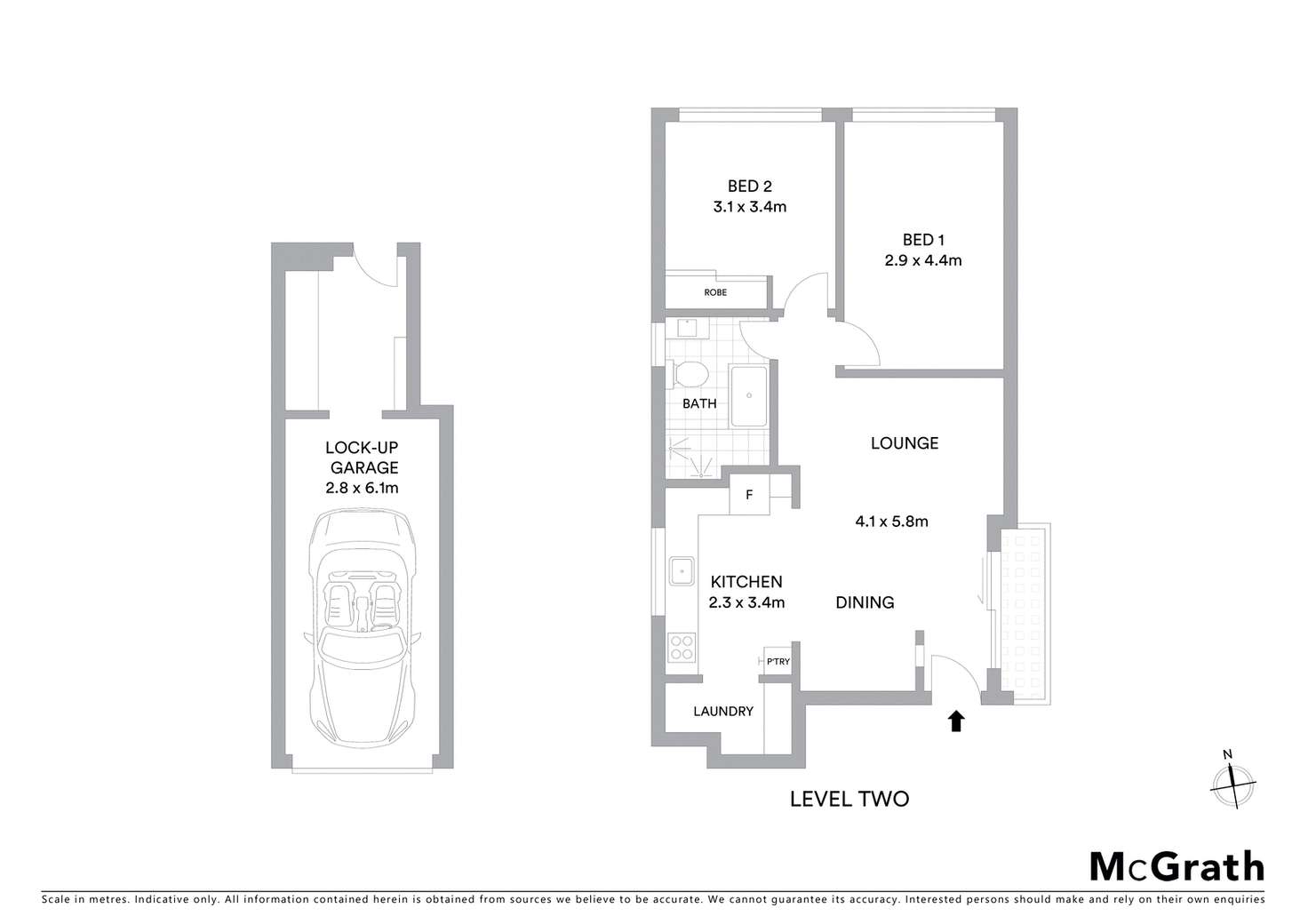 Floorplan of Homely apartment listing, 4/86 Belgrave Street, Bronte NSW 2024