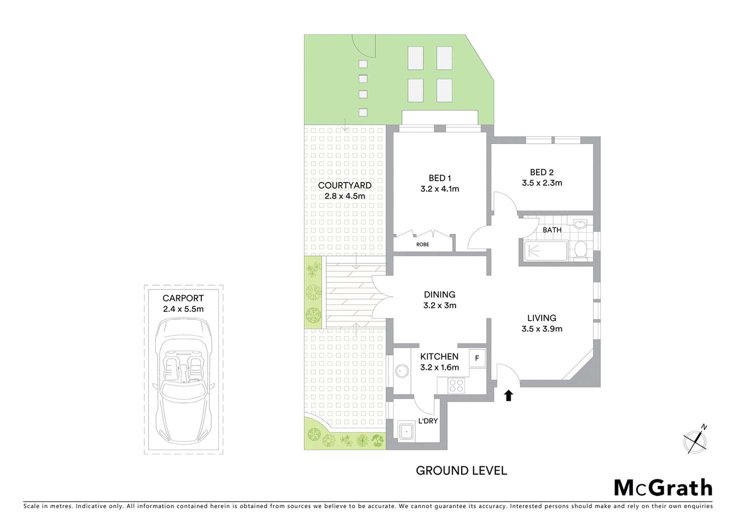 Floorplan of Homely apartment listing, 2/36 Park Road, Naremburn NSW 2065
