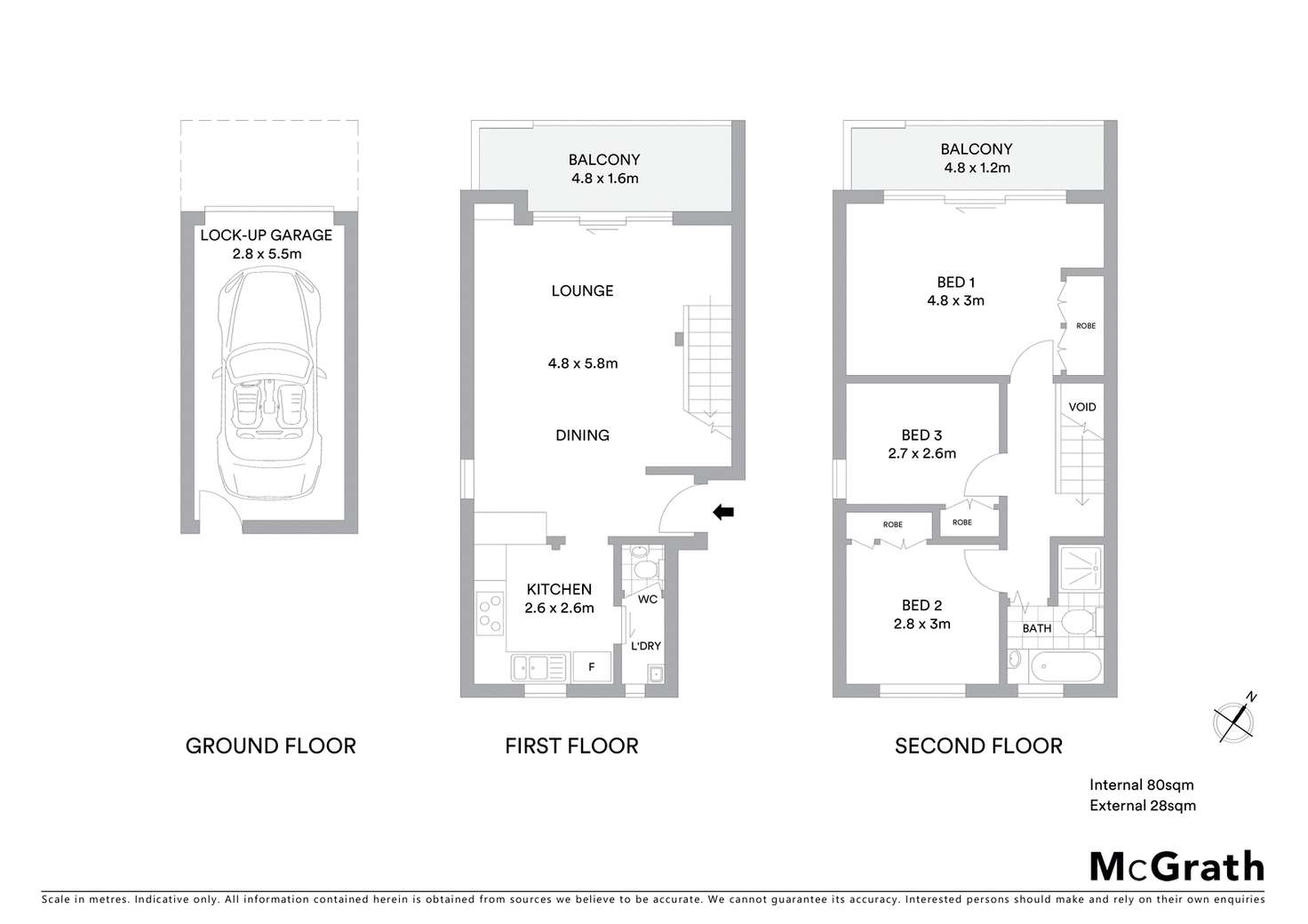 Floorplan of Homely apartment listing, 6/61 Nesca Parade, The Hill NSW 2300