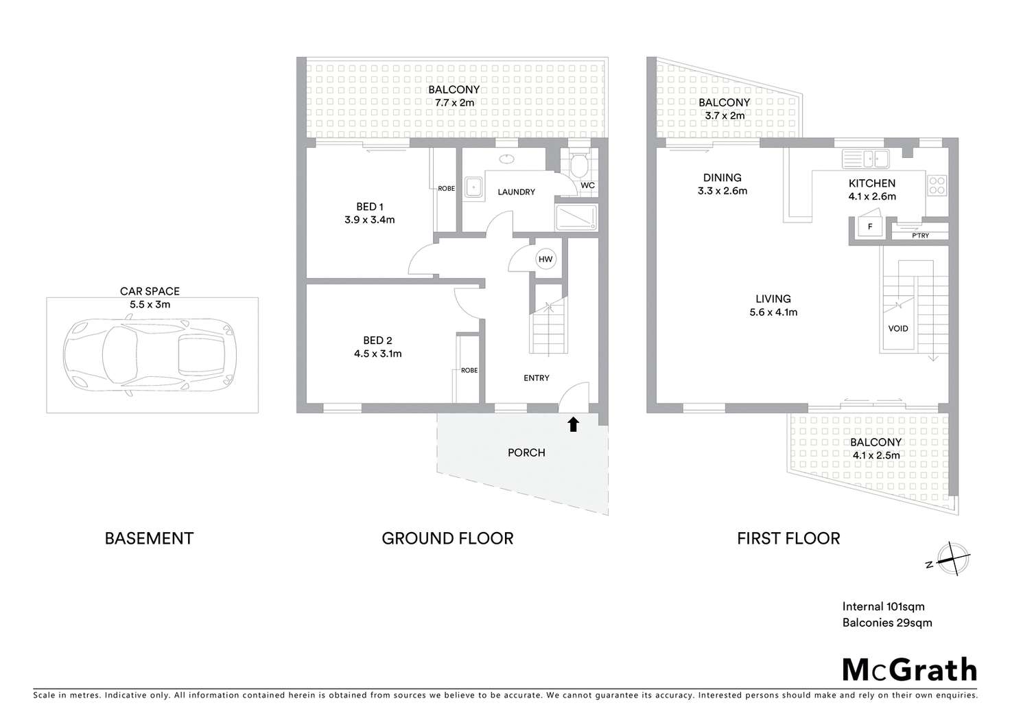 Floorplan of Homely unit listing, 2/12 Park Crescent, Sunshine Beach QLD 4567