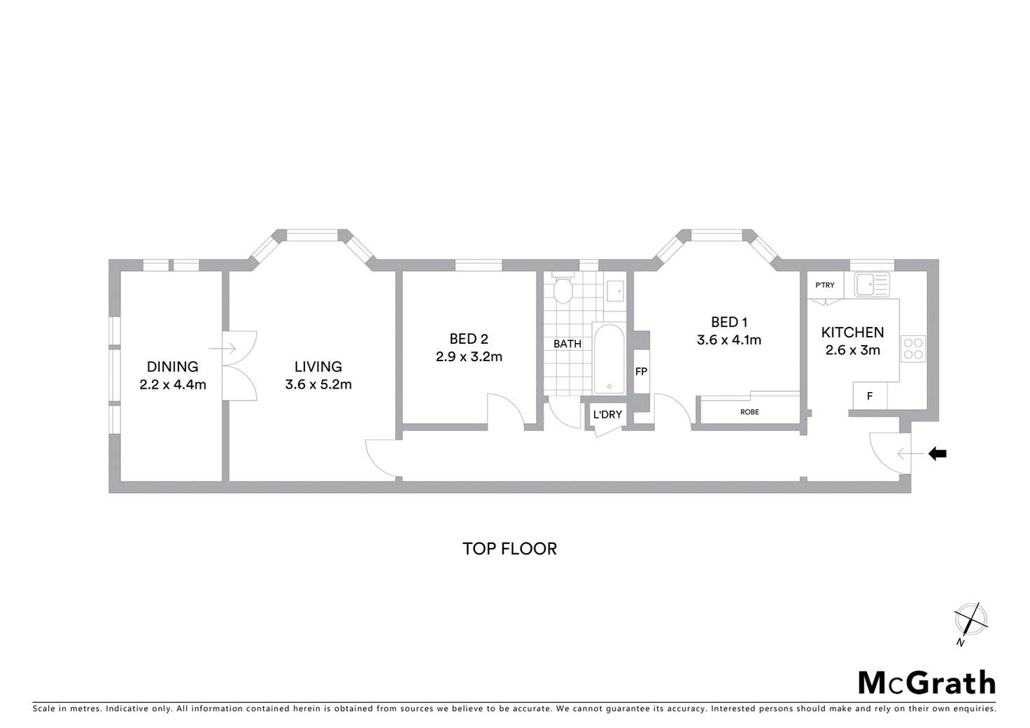 Floorplan of Homely unit listing, 8/1 Latimer Road, Bellevue Hill NSW 2023