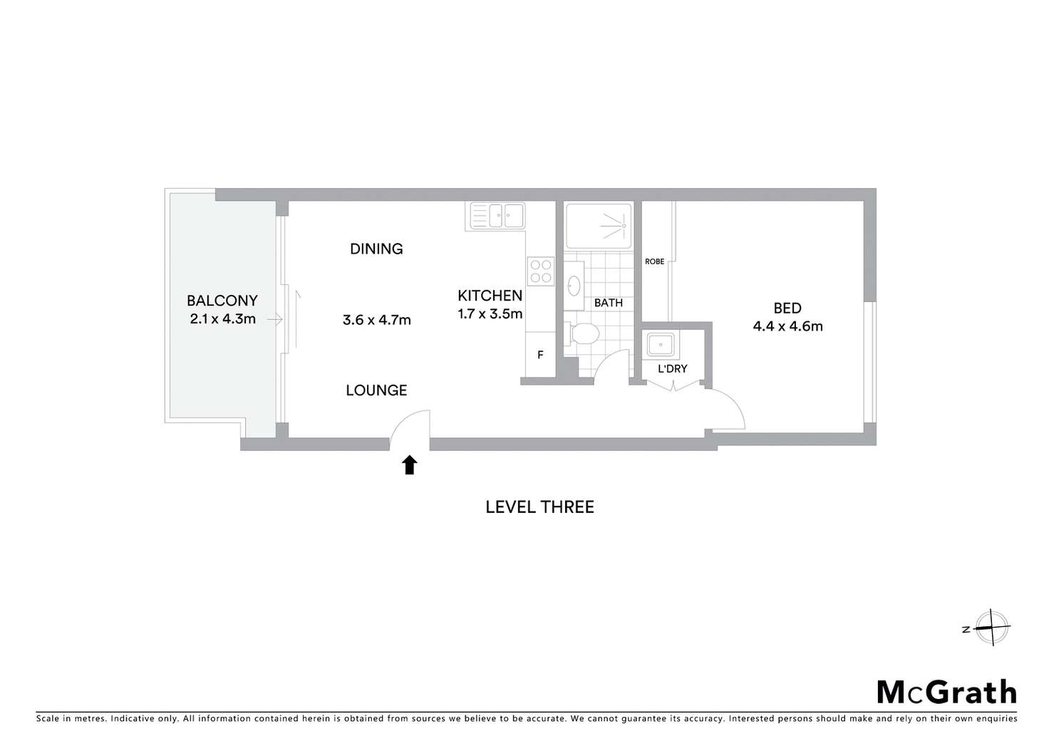 Floorplan of Homely apartment listing, 7/424 Elizabeth Street, Surry Hills NSW 2010