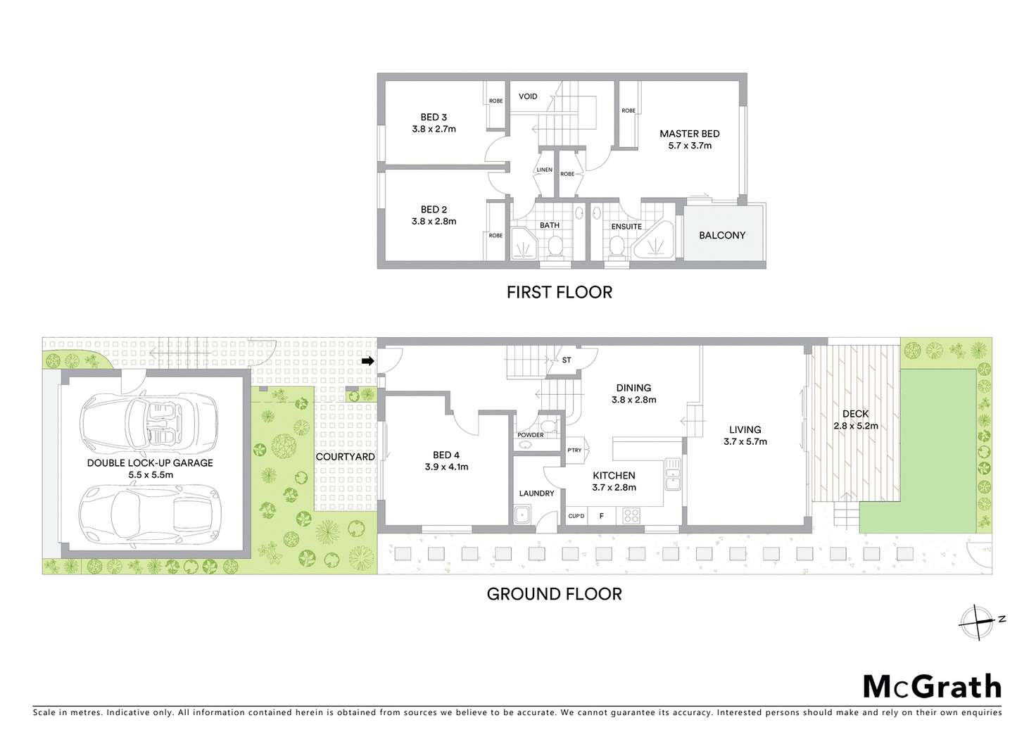 Floorplan of Homely townhouse listing, 1/45A Garland Road, Naremburn NSW 2065