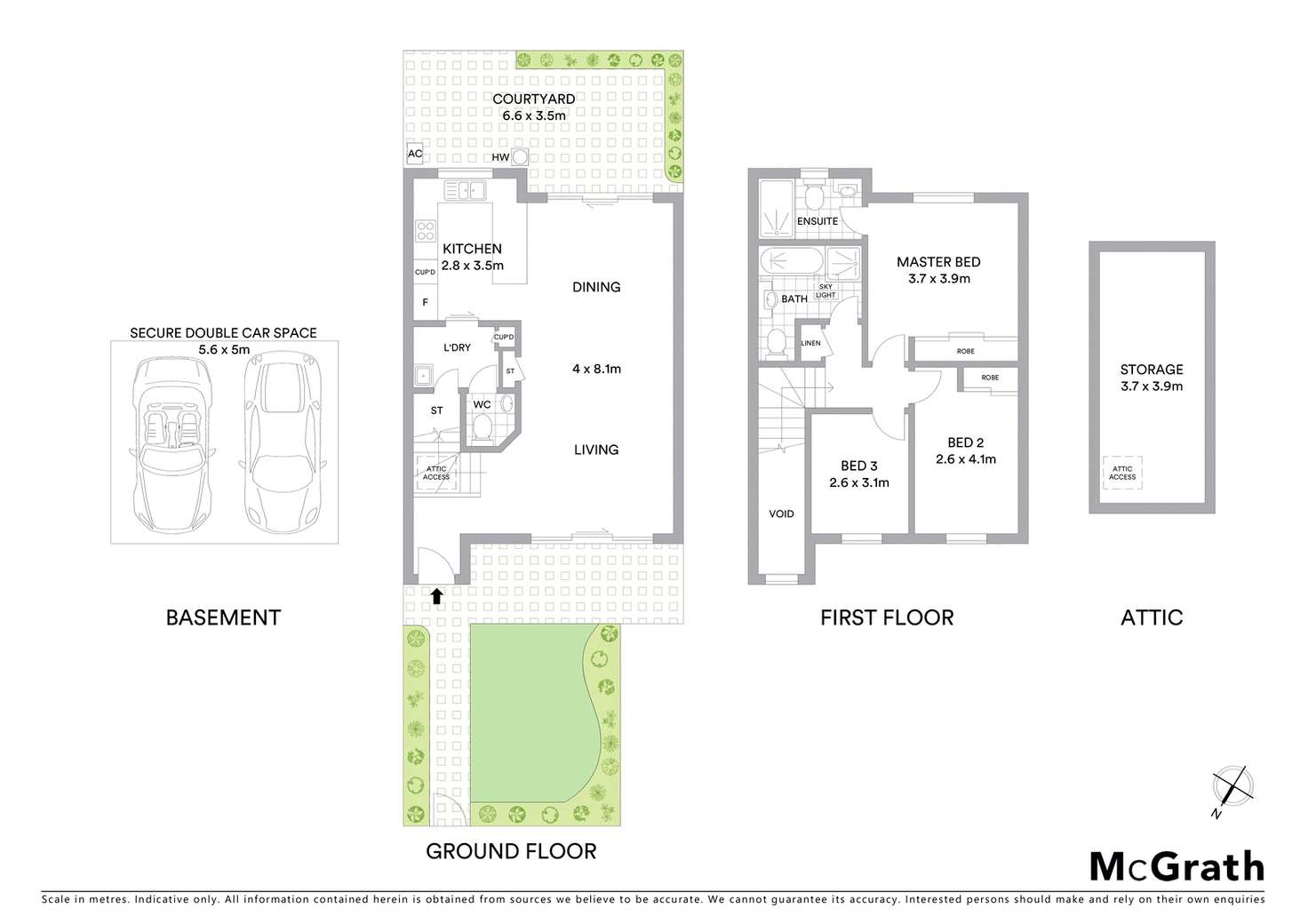 Floorplan of Homely townhouse listing, 6/44 Waters Road, Naremburn NSW 2065