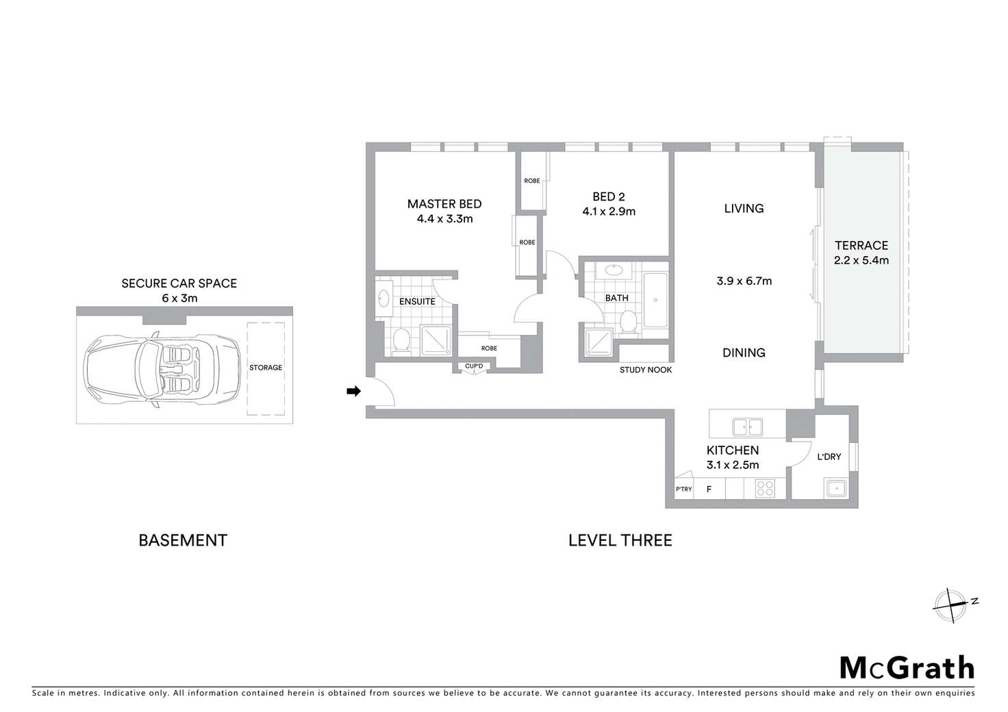 Floorplan of Homely apartment listing, 303/9 Mary Street, Rhodes NSW 2138