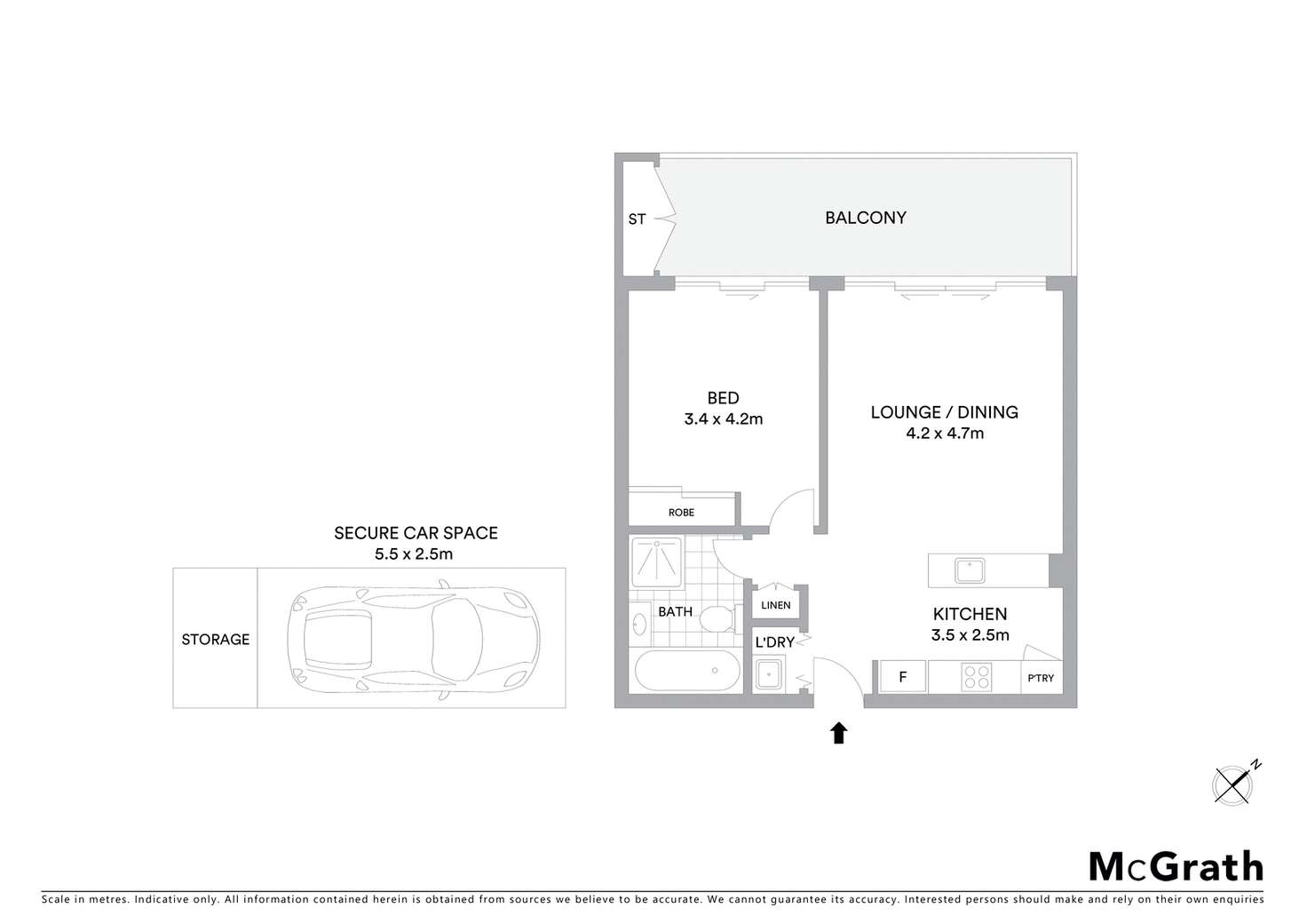 Floorplan of Homely apartment listing, 1112B/5 Pope Street, Ryde NSW 2112