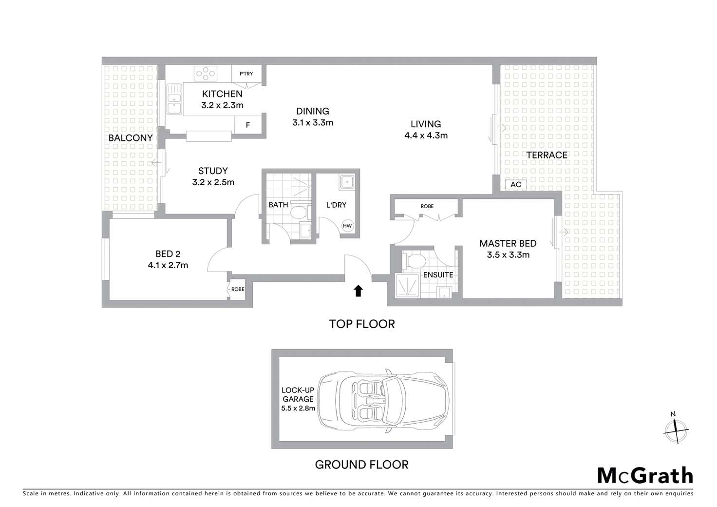 Floorplan of Homely apartment listing, 44/2A Palmer Street, Naremburn NSW 2065