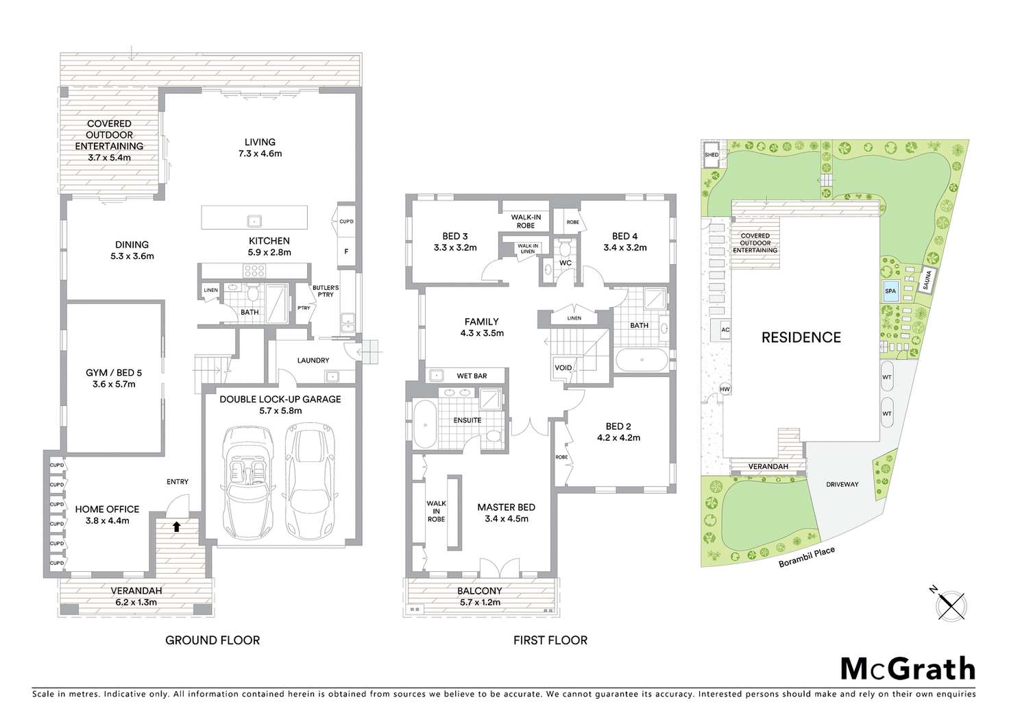 Floorplan of Homely house listing, 7 Borambil Place, Oyster Bay NSW 2225