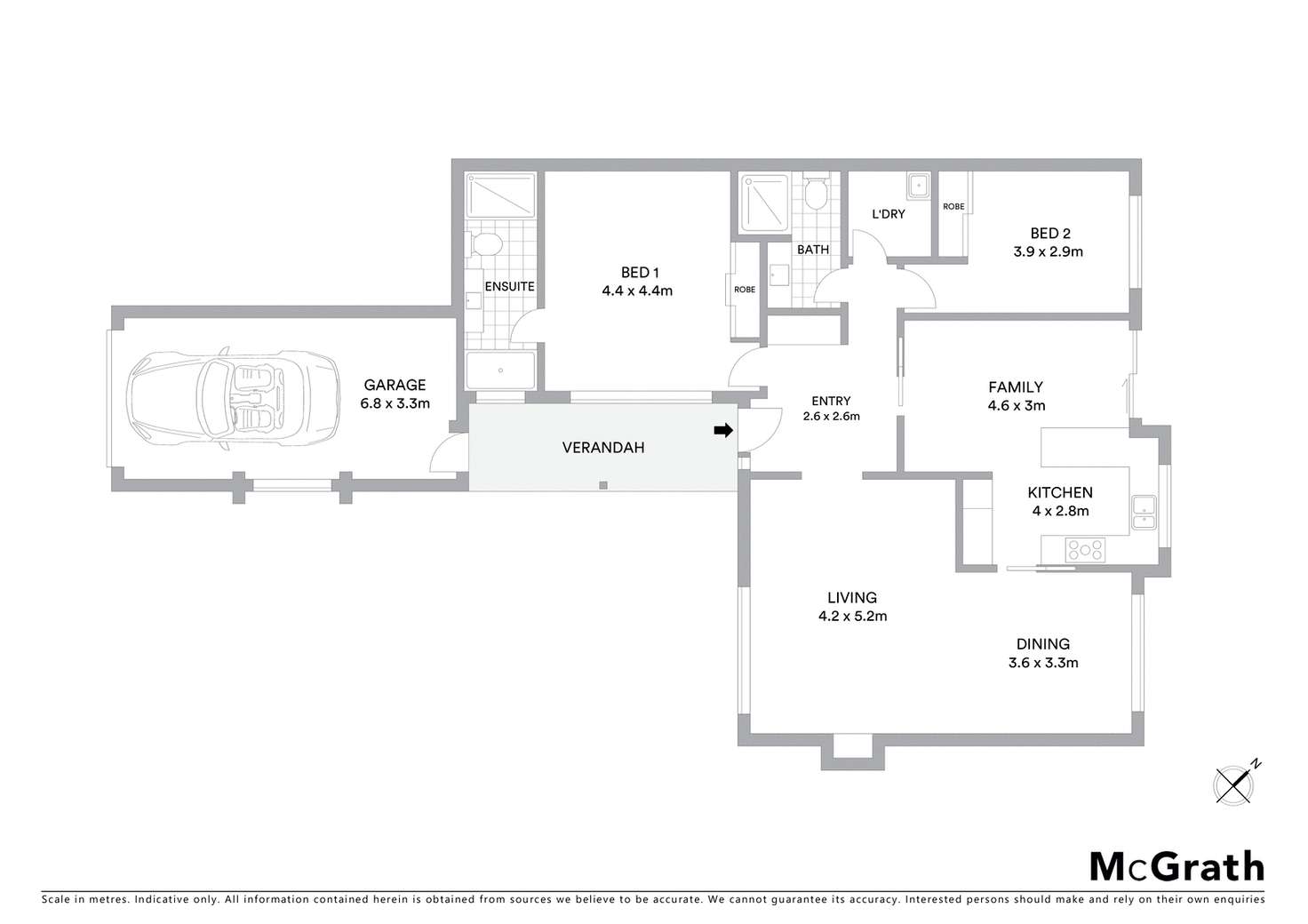 Floorplan of Homely villa listing, 3/3 Treharne Close, Marsfield NSW 2122