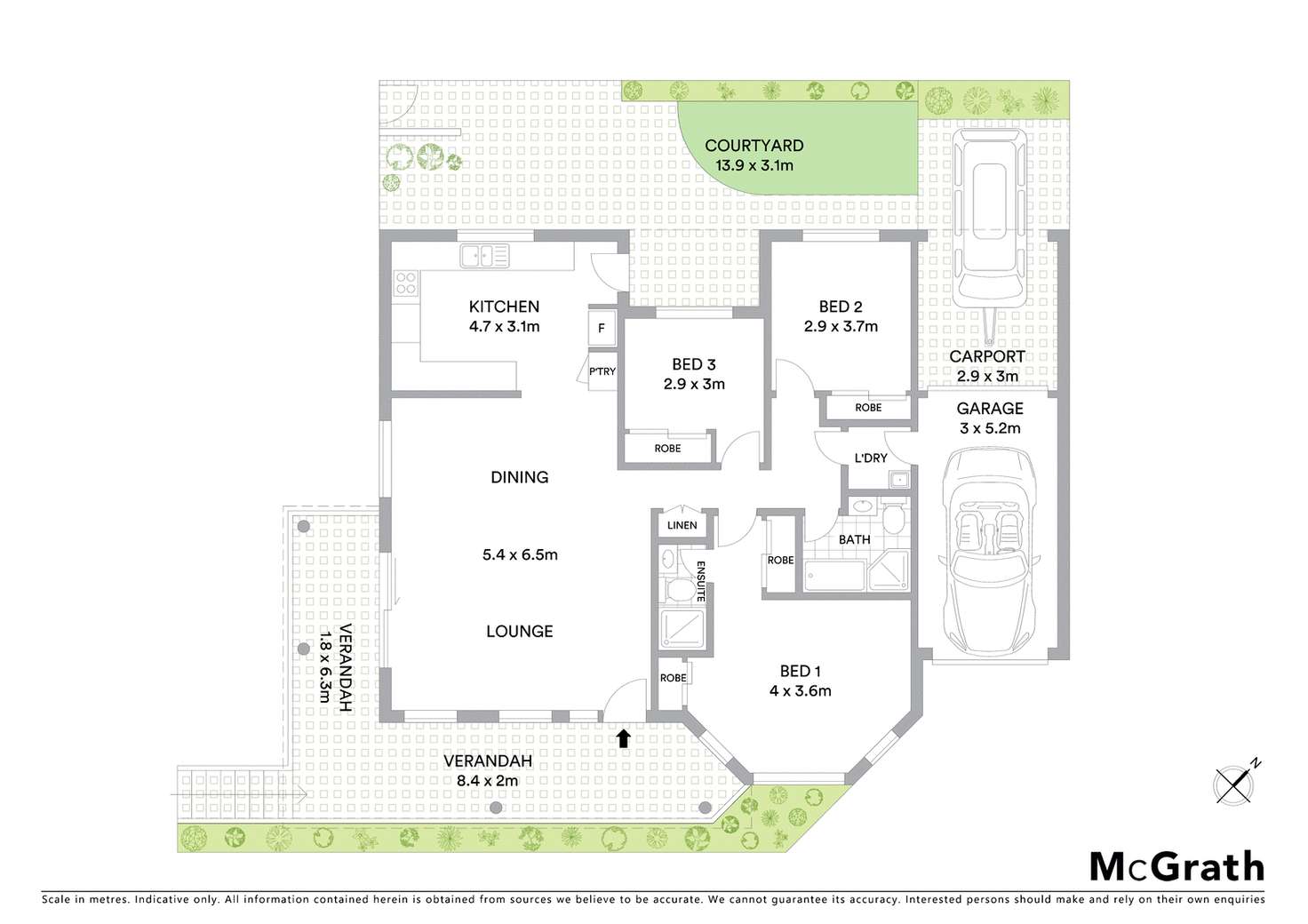 Floorplan of Homely villa listing, 1/25 Benson Street, West Ryde NSW 2114