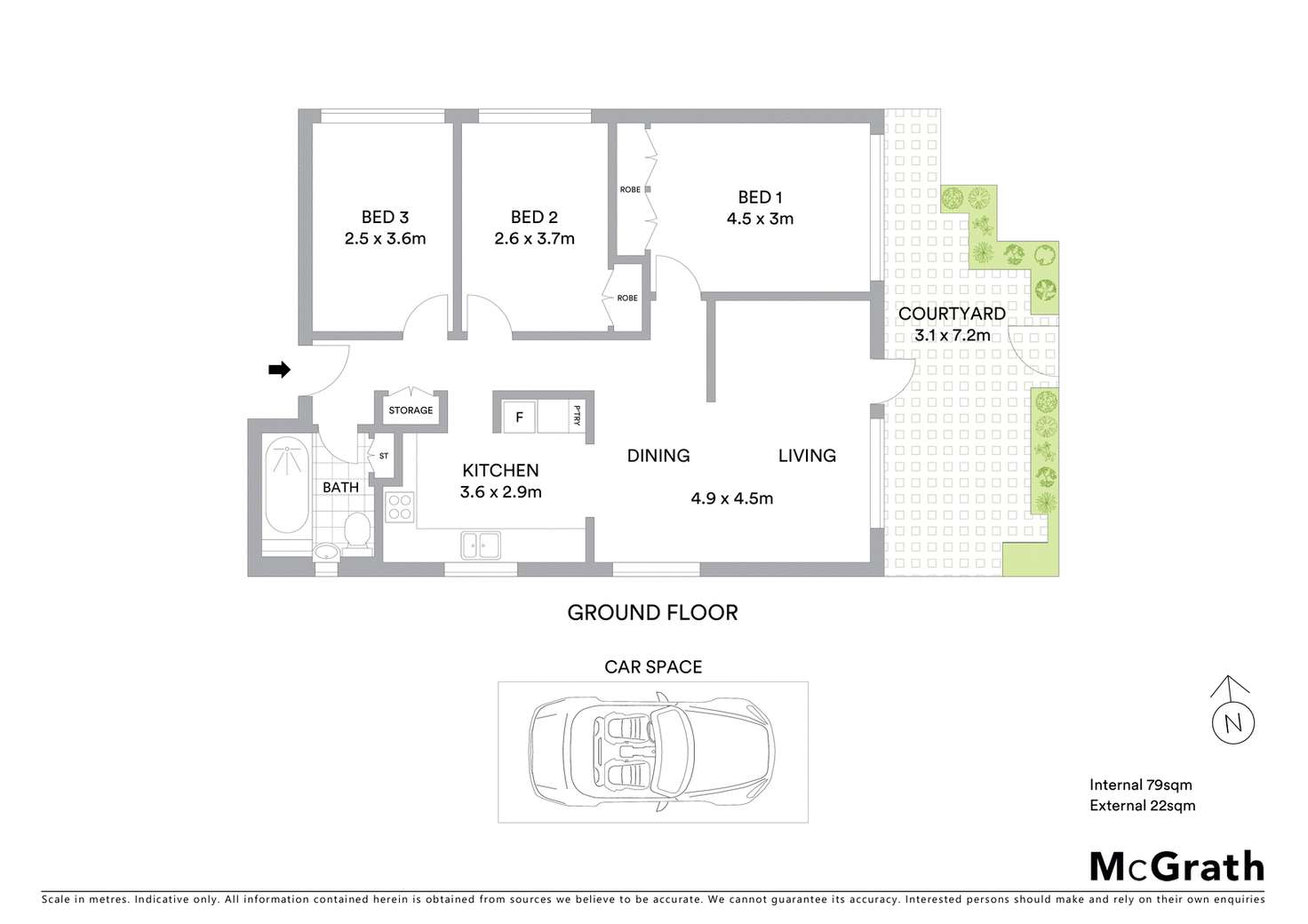 Floorplan of Homely apartment listing, 1/20 Carlisle Avenue, Balaclava VIC 3183