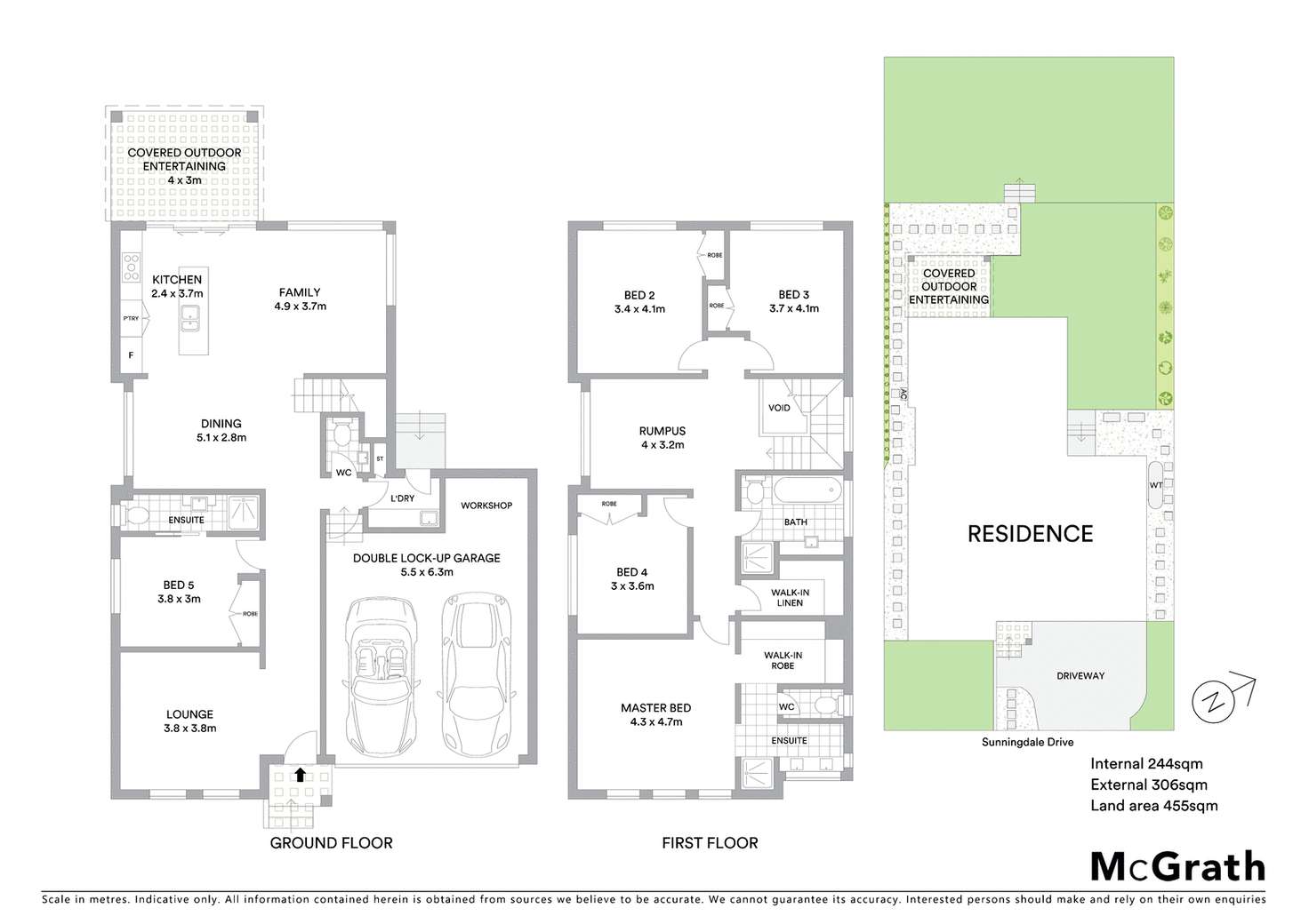 Floorplan of Homely house listing, 11 Sunningdale Drive, Colebee NSW 2761