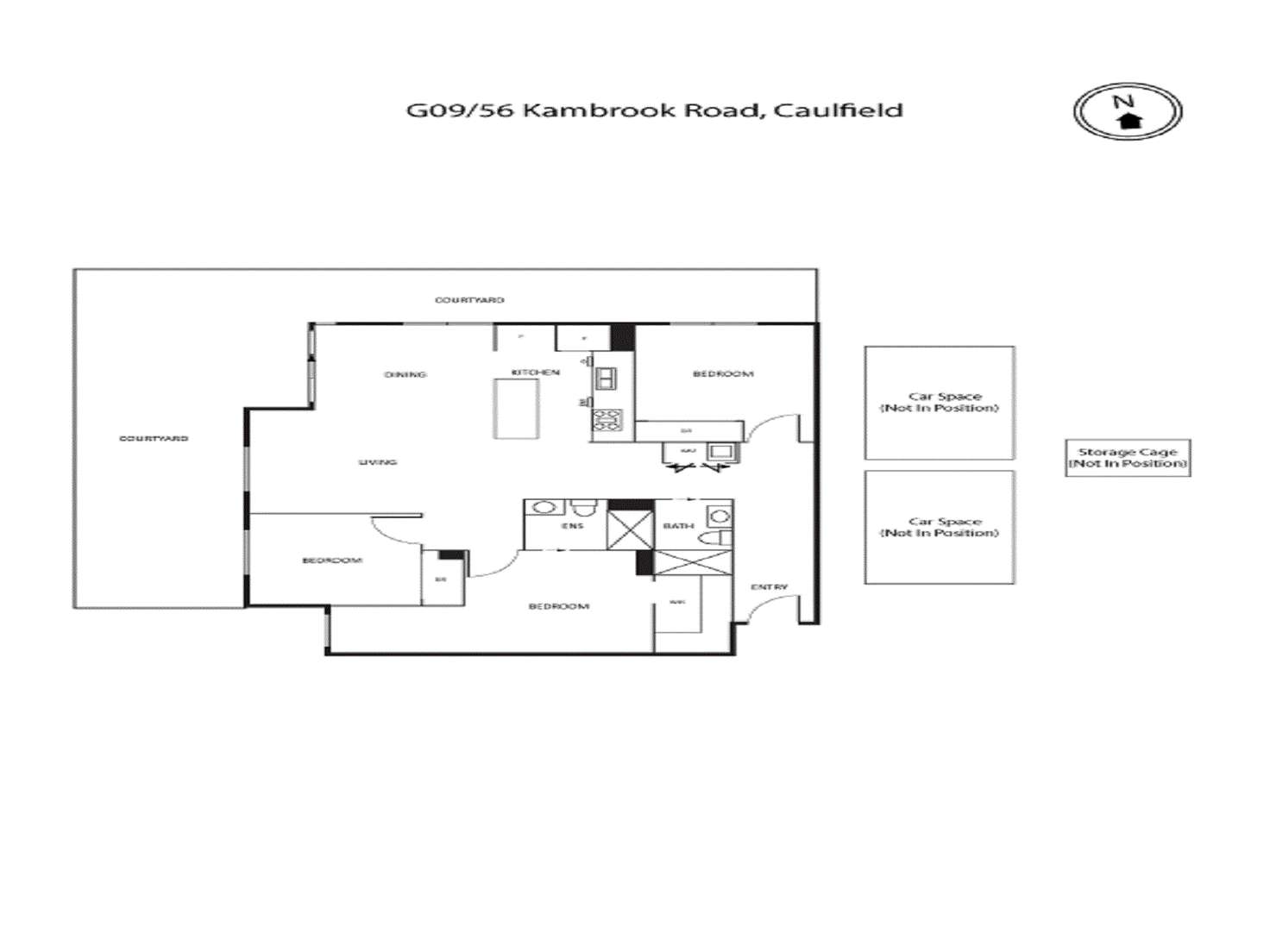Floorplan of Homely apartment listing, G09/56 Kambrook Road, Caulfield VIC 3162