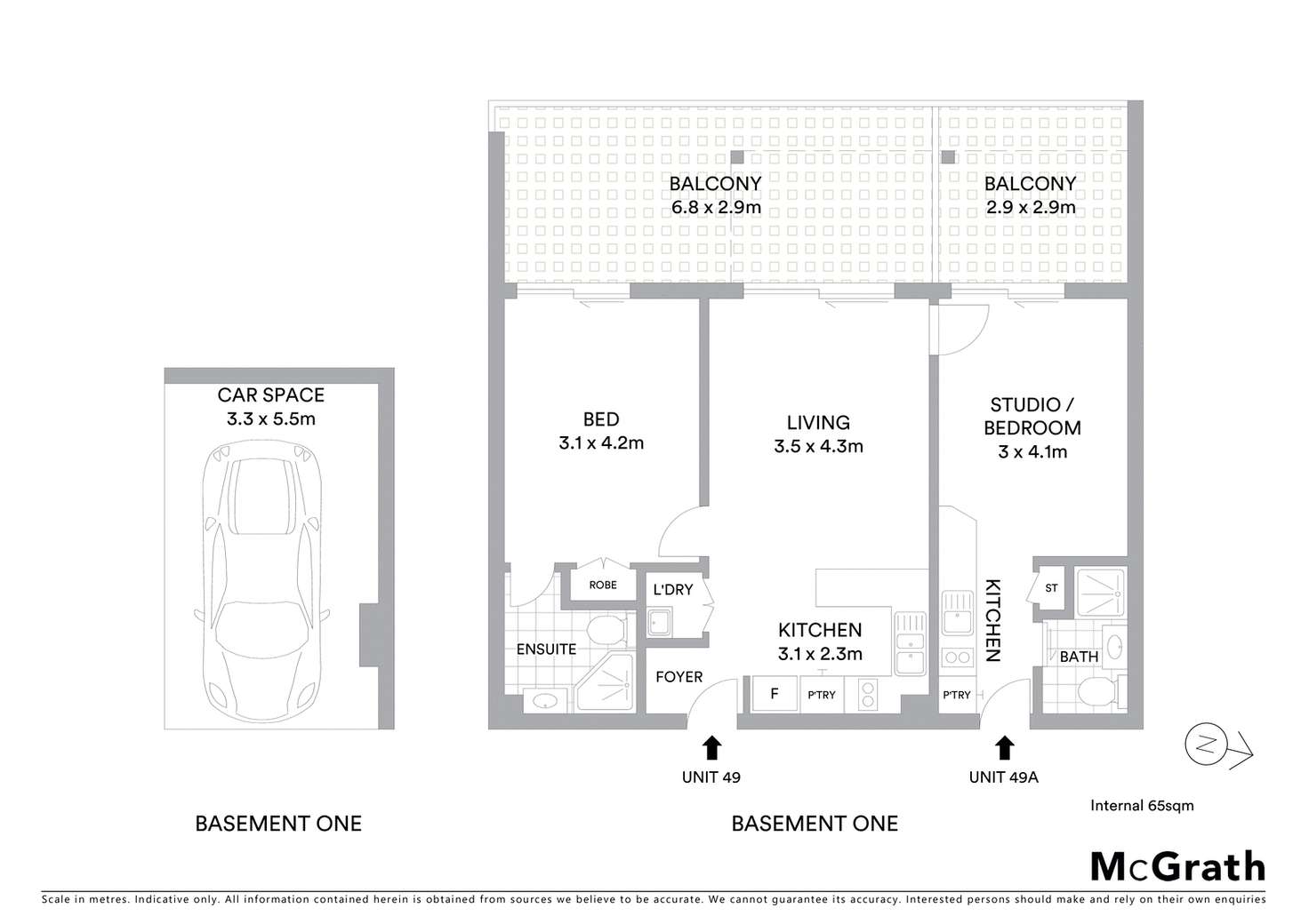 Floorplan of Homely apartment listing, 49/35 Morrow Street, Taringa QLD 4068