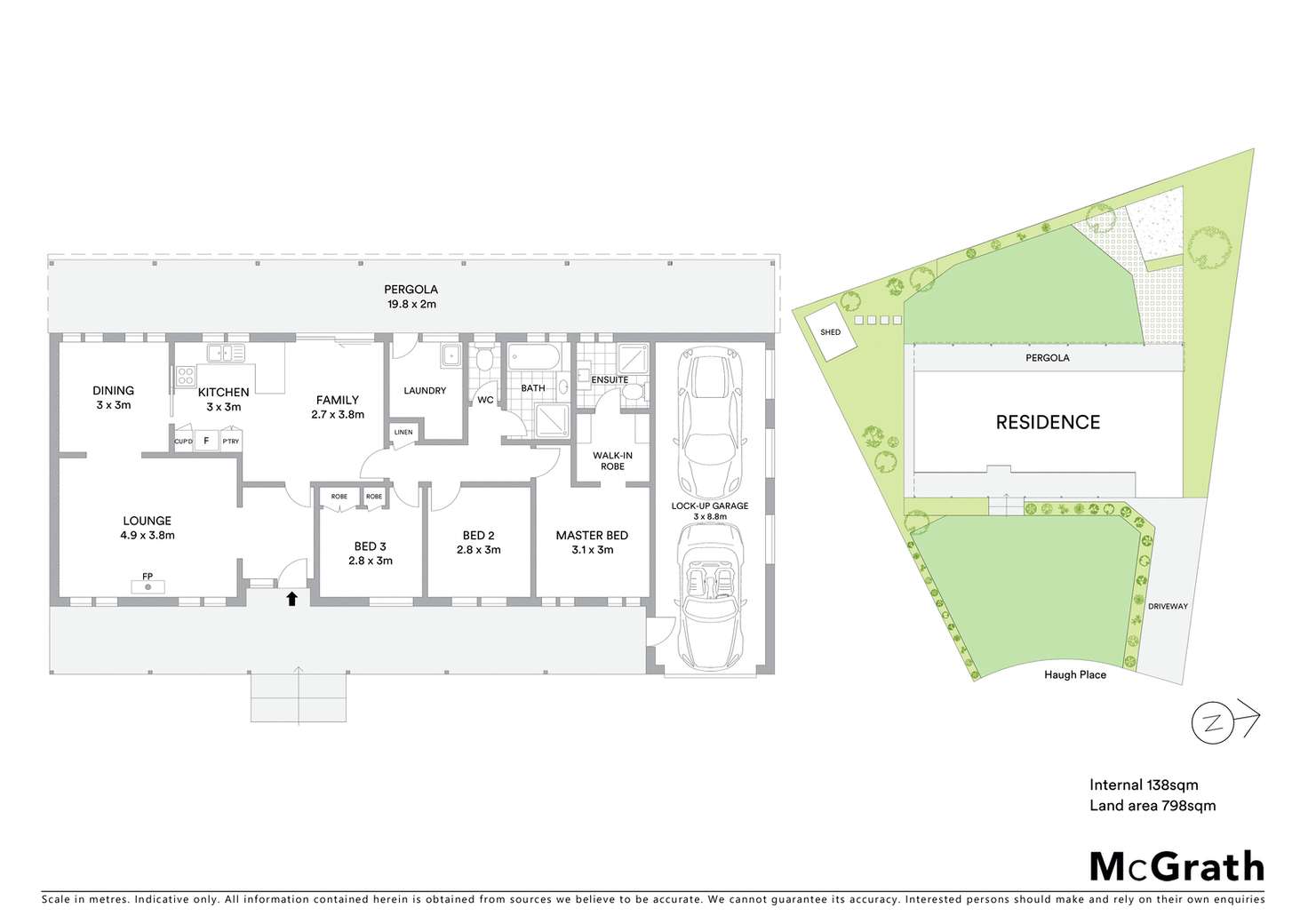 Floorplan of Homely house listing, 8 Haugh Place, Oxley ACT 2903