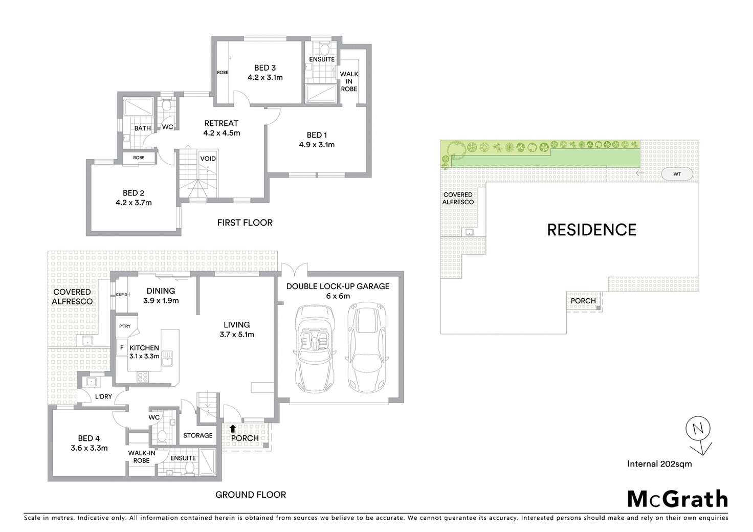Floorplan of Homely townhouse listing, 2/46 Wilga Street, Mount Waverley VIC 3149