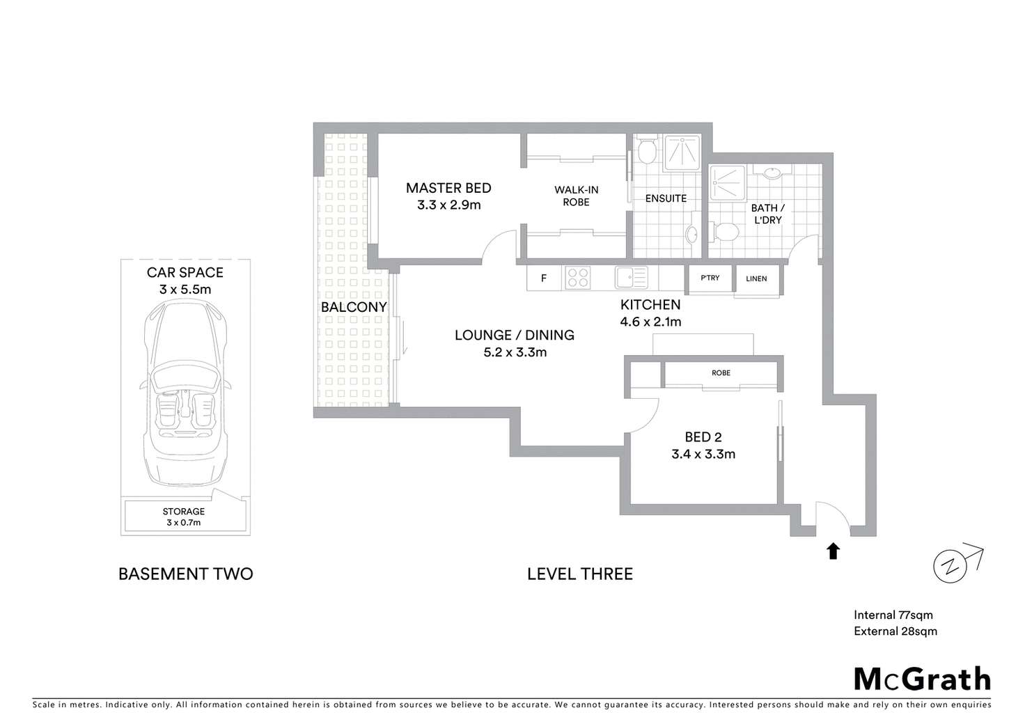 Floorplan of Homely unit listing, 302/6 Charles Street, Charlestown NSW 2290