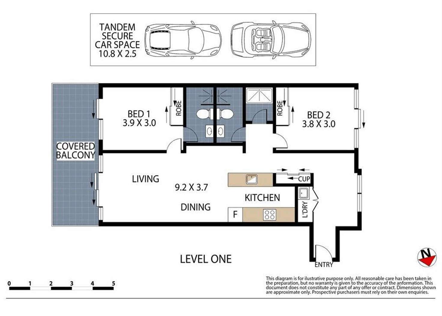Floorplan of Homely apartment listing, B110/5 Mooramba Road, Dee Why NSW 2099