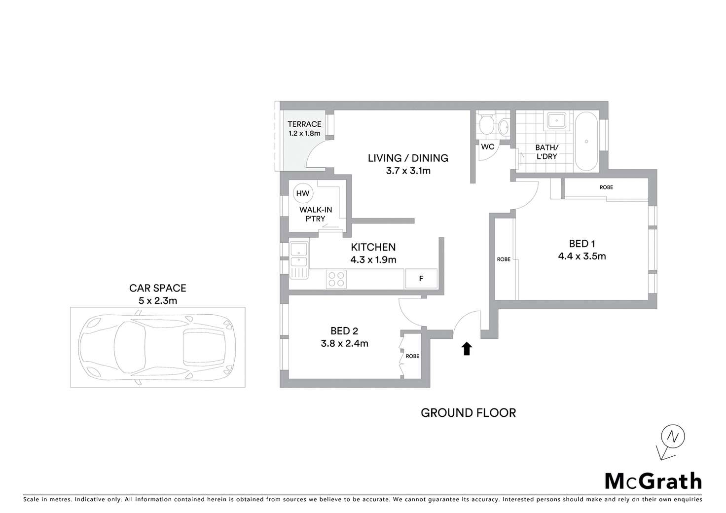 Floorplan of Homely unit listing, 3/8 Yangoora Road, Belmore NSW 2192